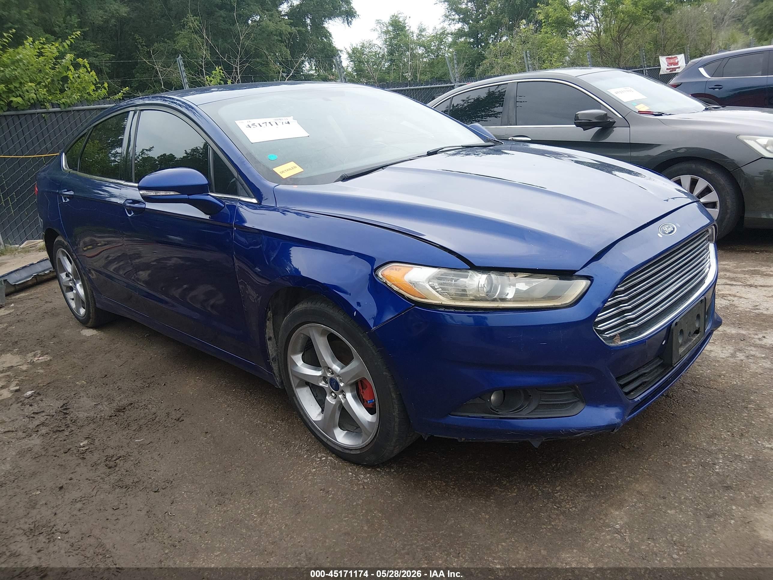 2015 Ford Fusion Se Blue vin: 3FA6P0T99FR184899