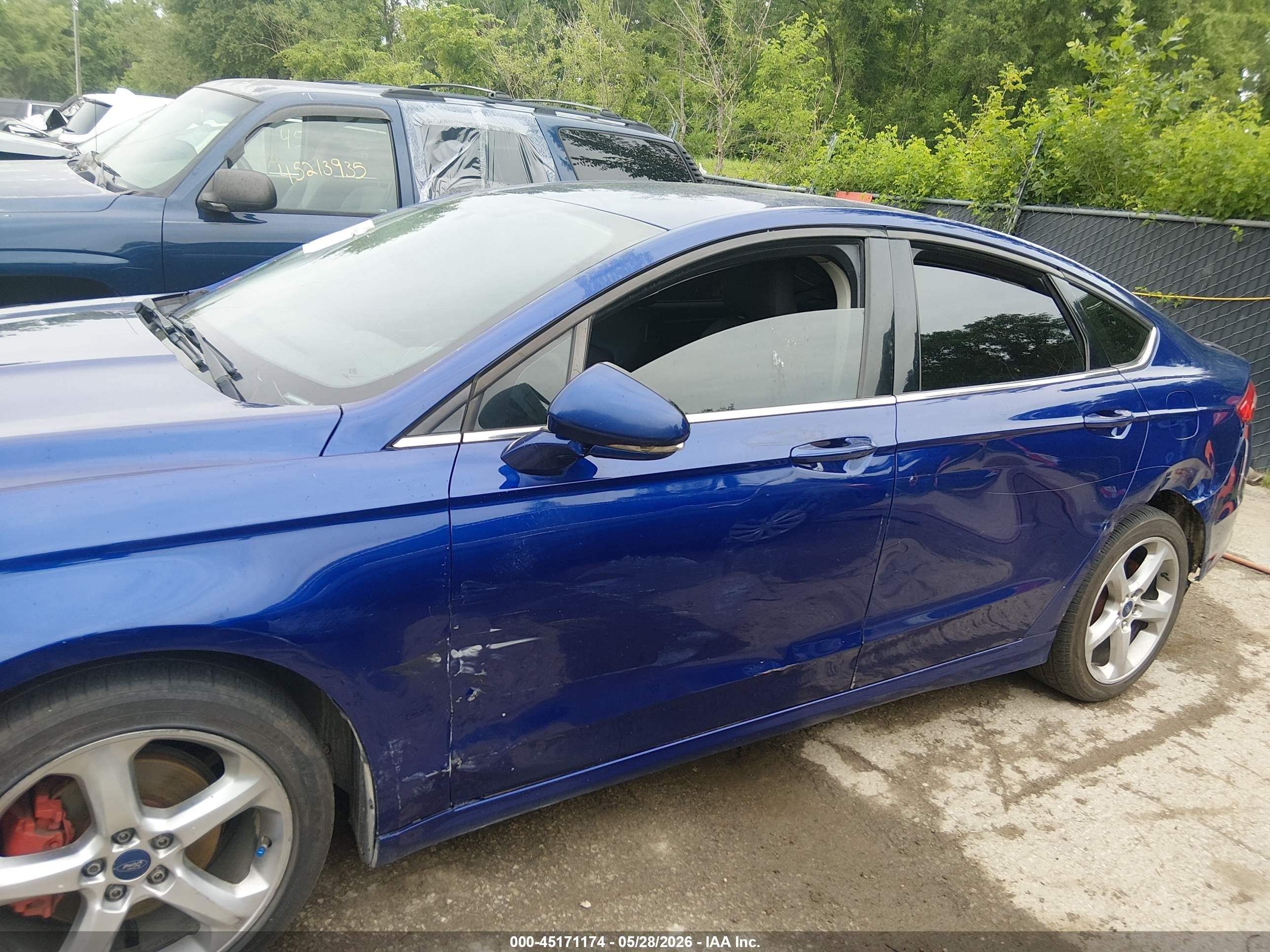2015 Ford Fusion Se Blue vin: 3FA6P0T99FR184899