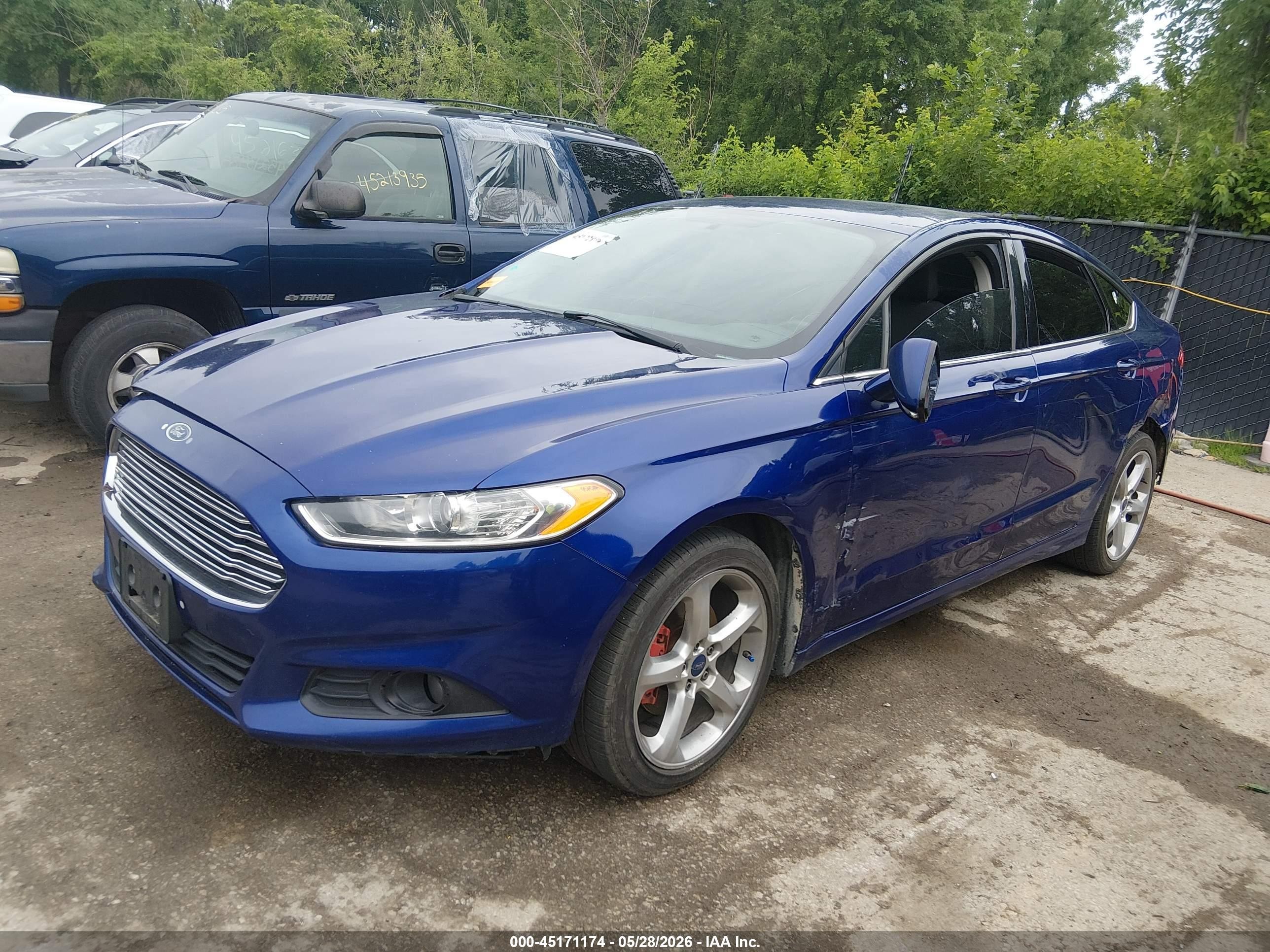 2015 Ford Fusion Se Blue vin: 3FA6P0T99FR184899