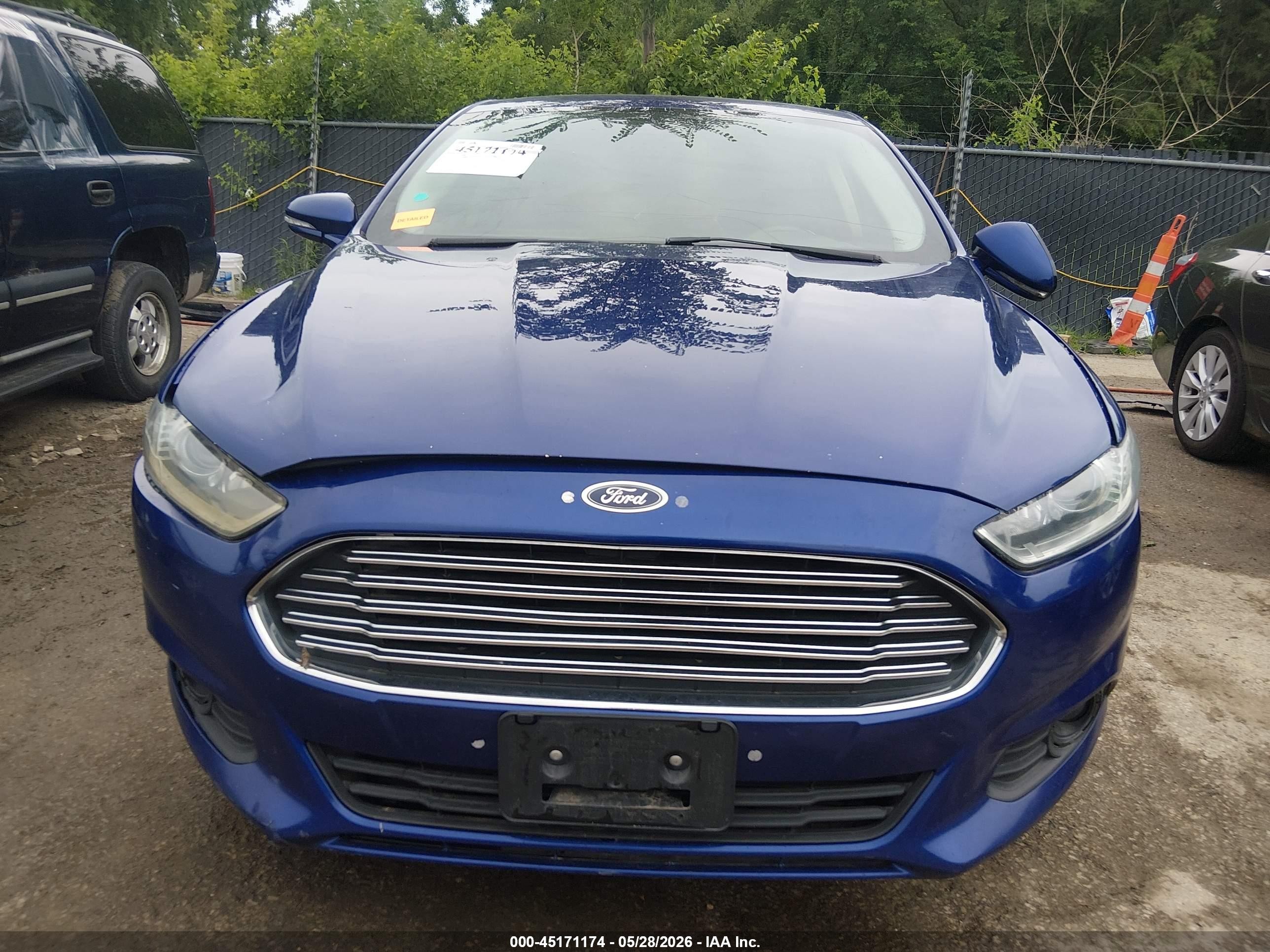 2015 Ford Fusion Se Blue vin: 3FA6P0T99FR184899