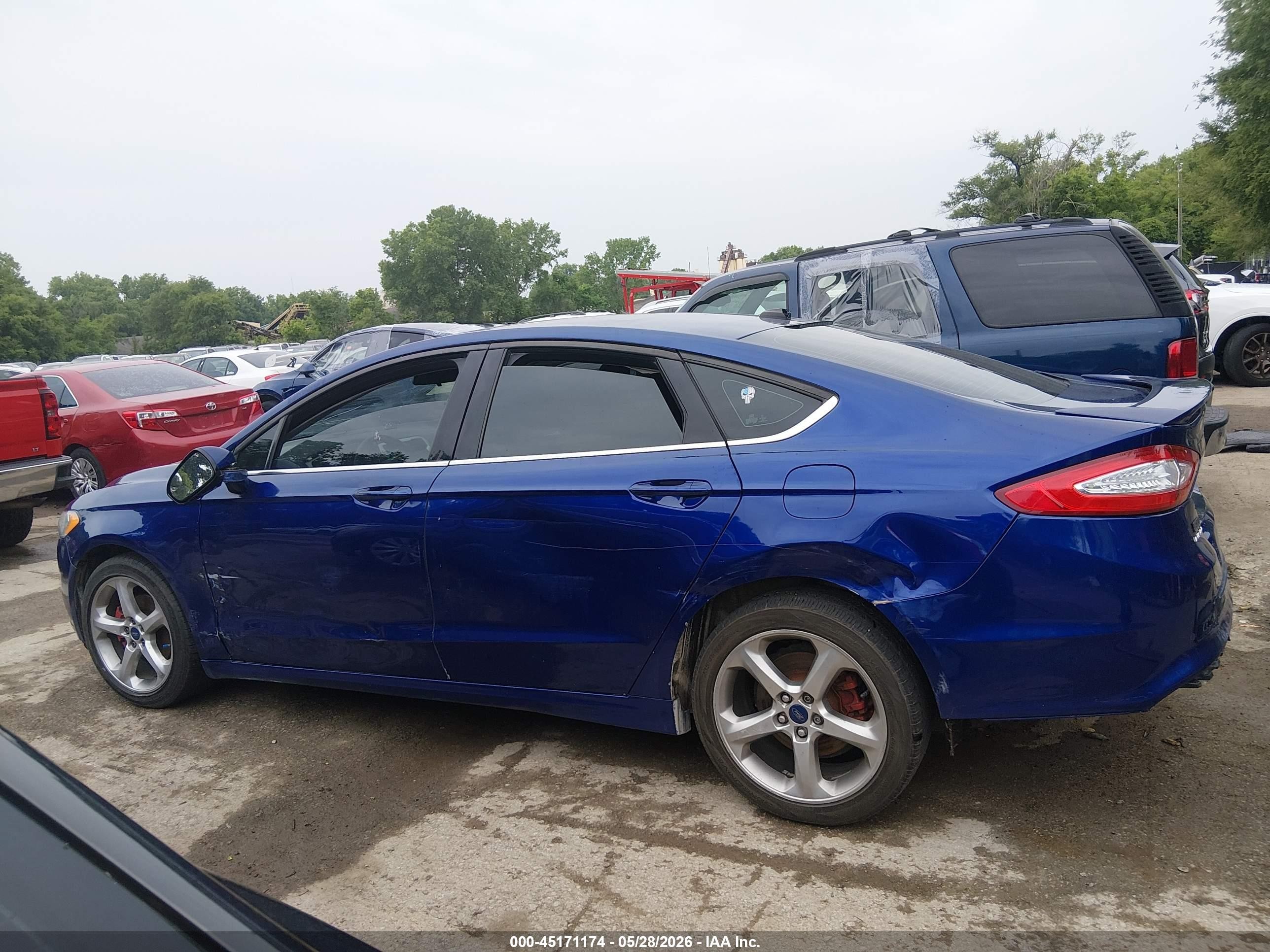 2015 Ford Fusion Se Blue vin: 3FA6P0T99FR184899