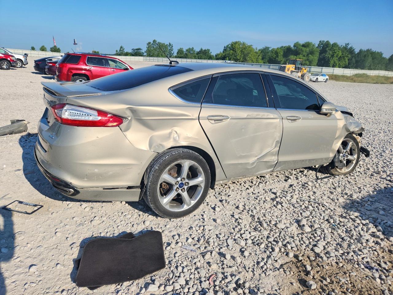 2015 Ford Fusion Se Beige vin: 3FA6P0T99FR216265
