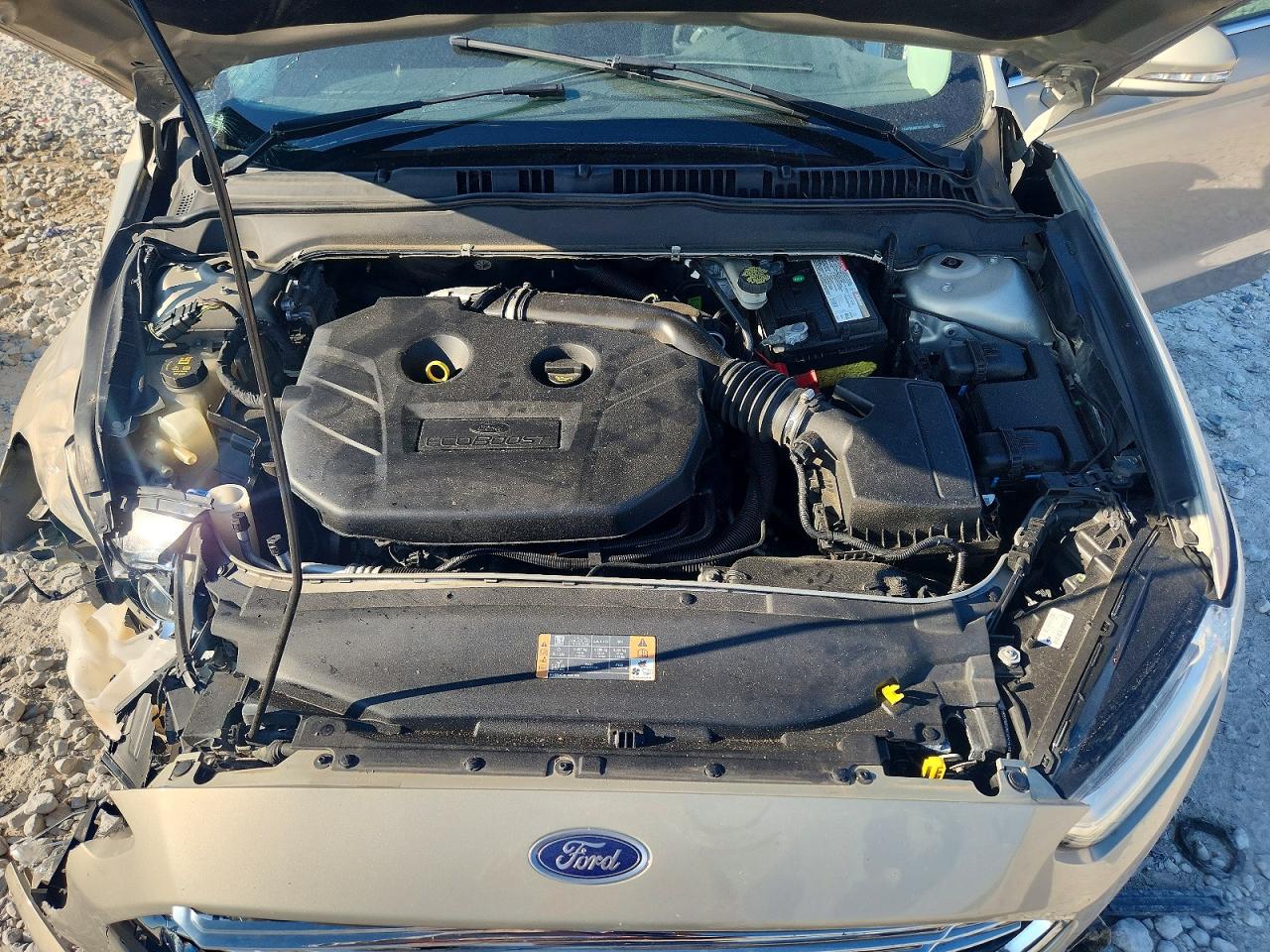 2015 Ford Fusion Se Beige vin: 3FA6P0T99FR216265