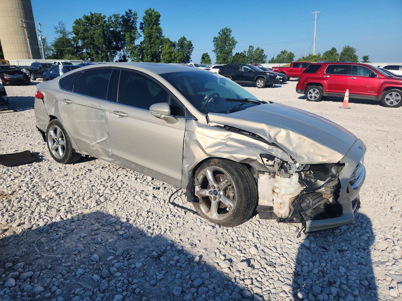 2015 Ford Fusion Se Beige vin: 3FA6P0T99FR216265