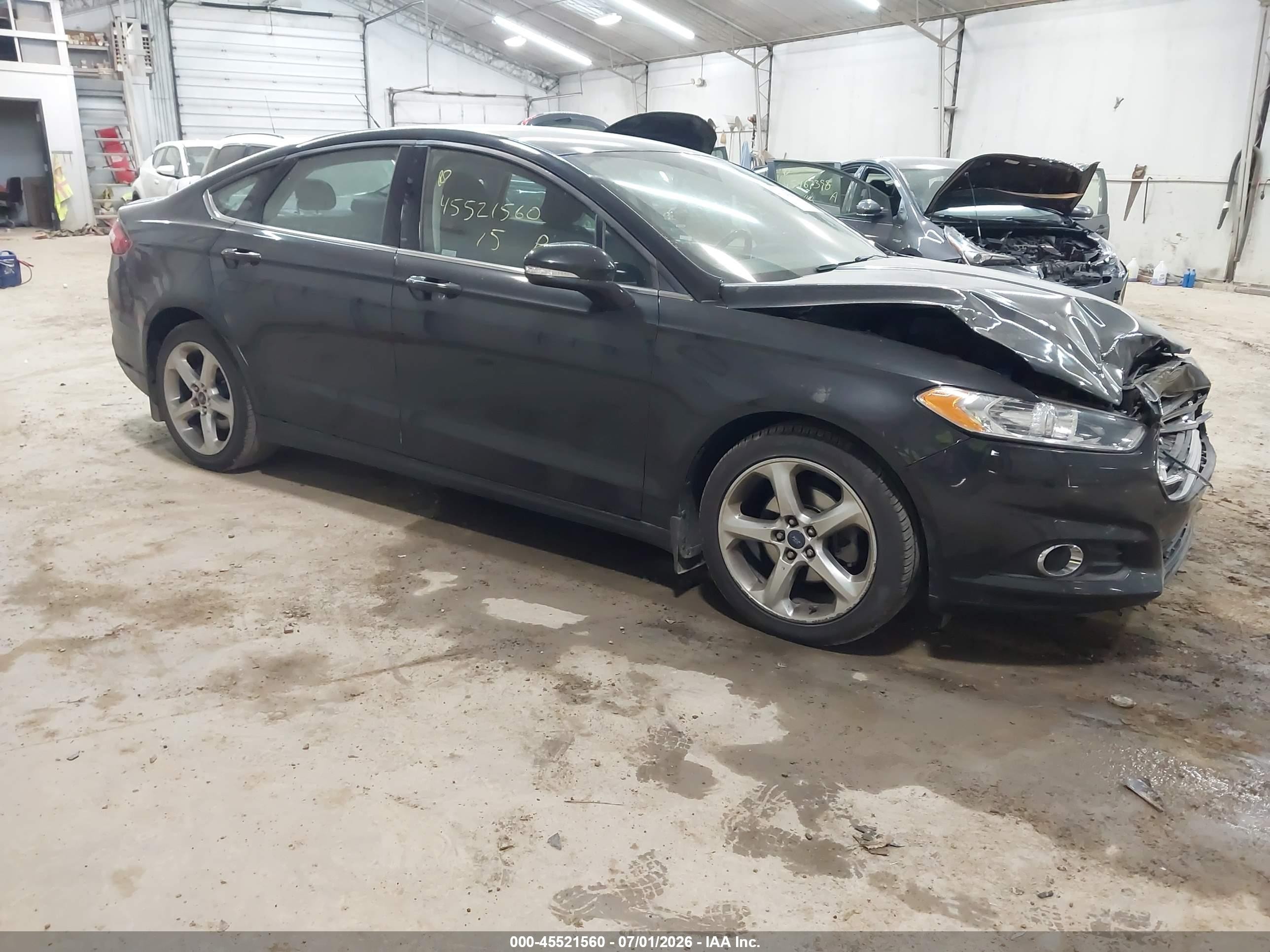 2015 Ford Fusion Se Black vin: 3FA6P0T99FR221563
