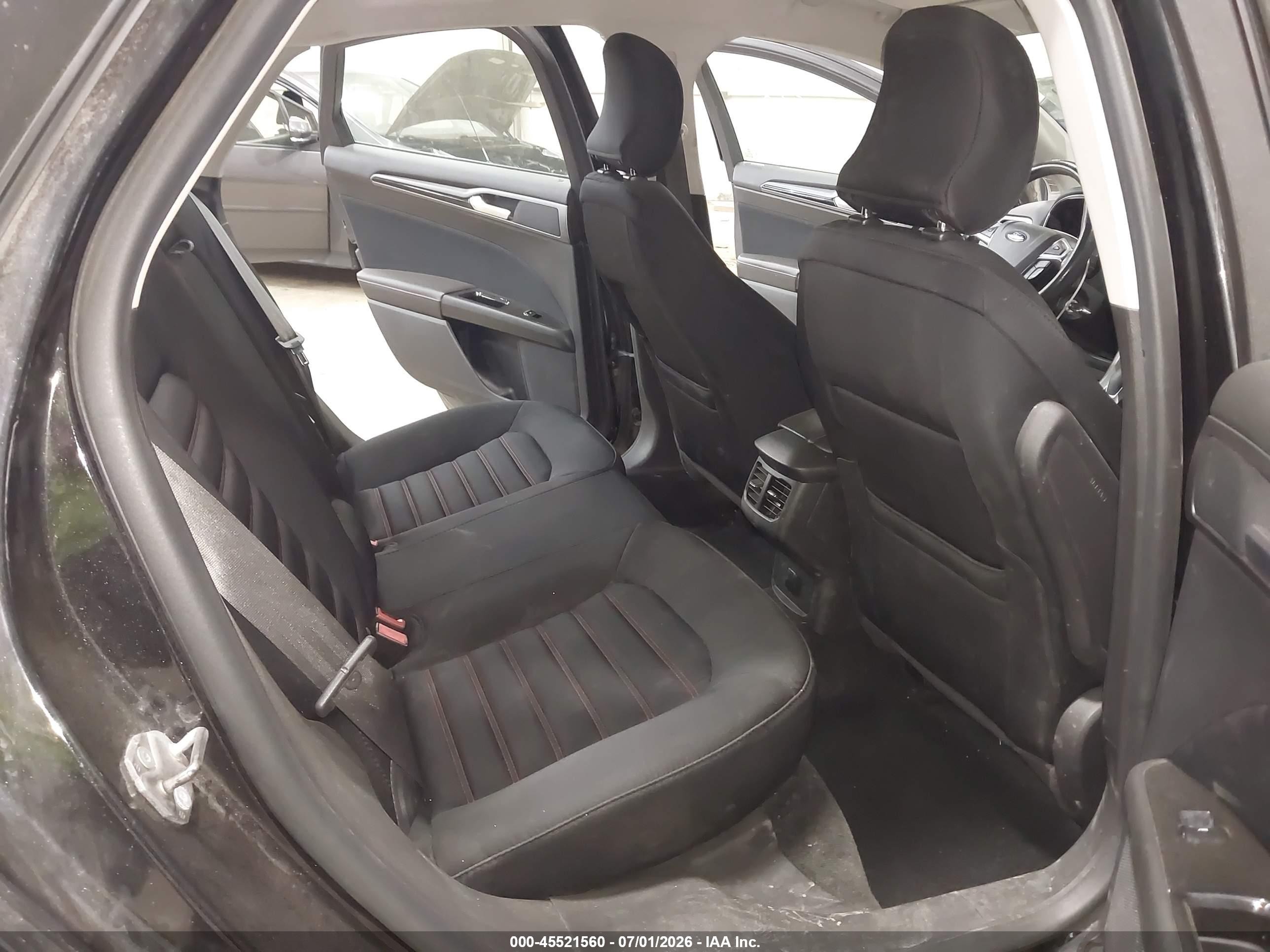 2015 Ford Fusion Se Black vin: 3FA6P0T99FR221563