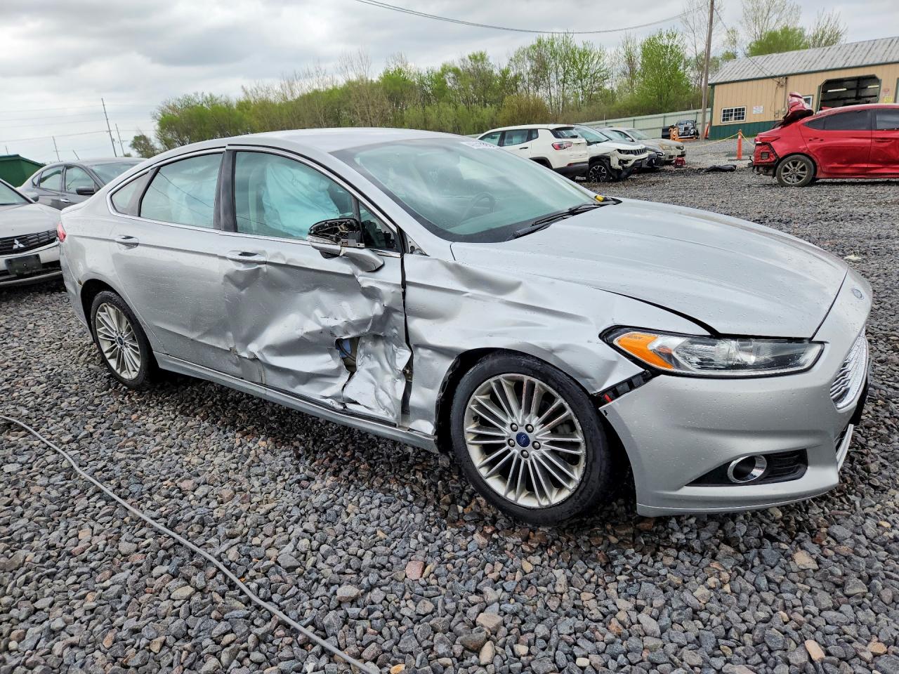 2015 Ford Fusion Se Silver vin: 3FA6P0T99FR257656
