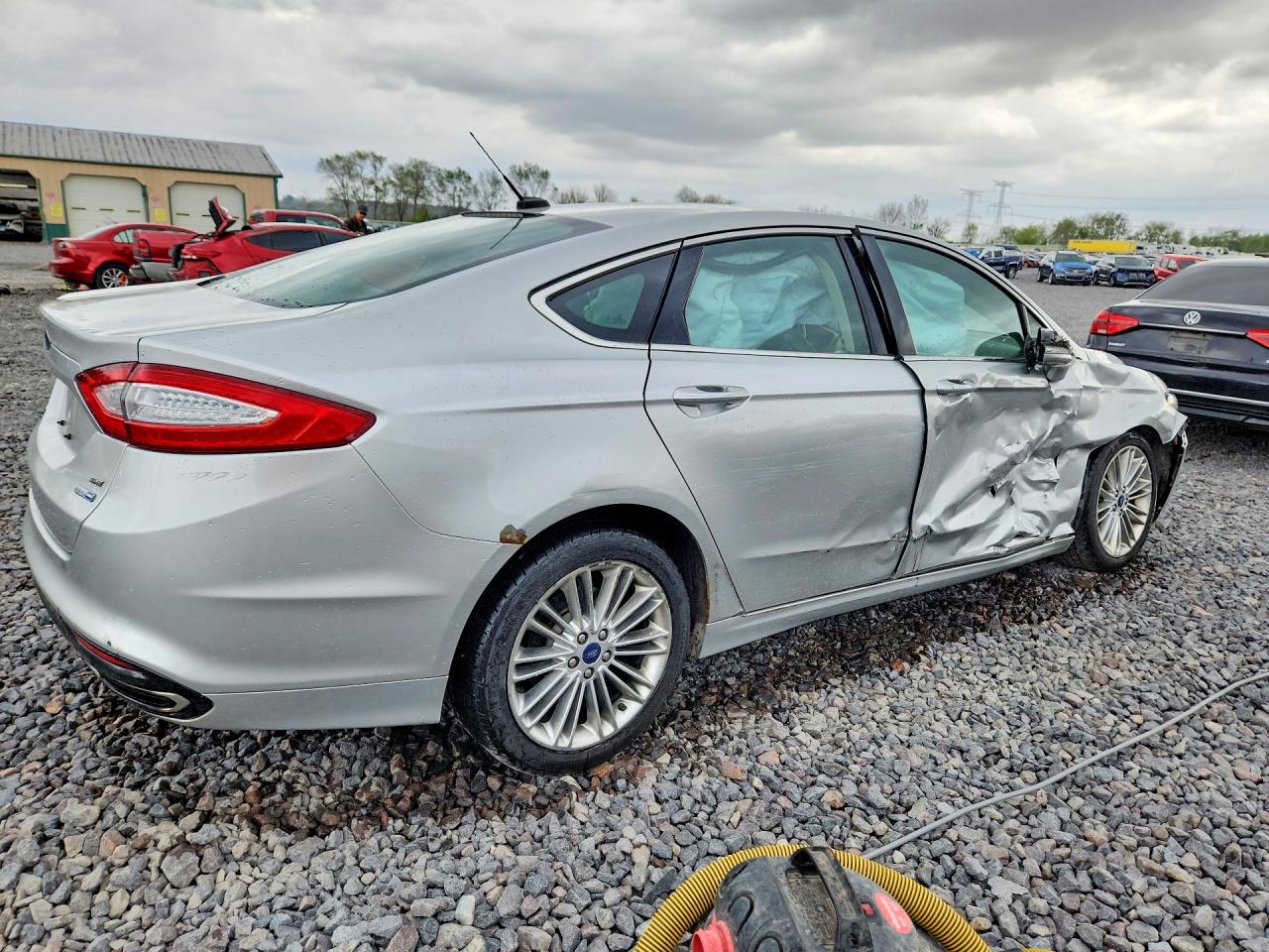 2015 Ford Fusion Se Silver vin: 3FA6P0T99FR257656