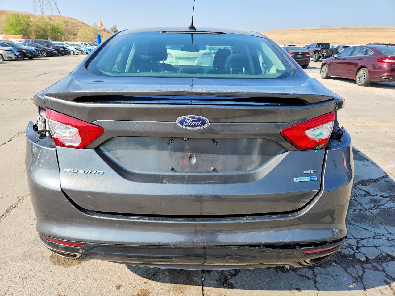 2015 Ford Fusion Se Gray vin: 3FA6P0T99FR282377