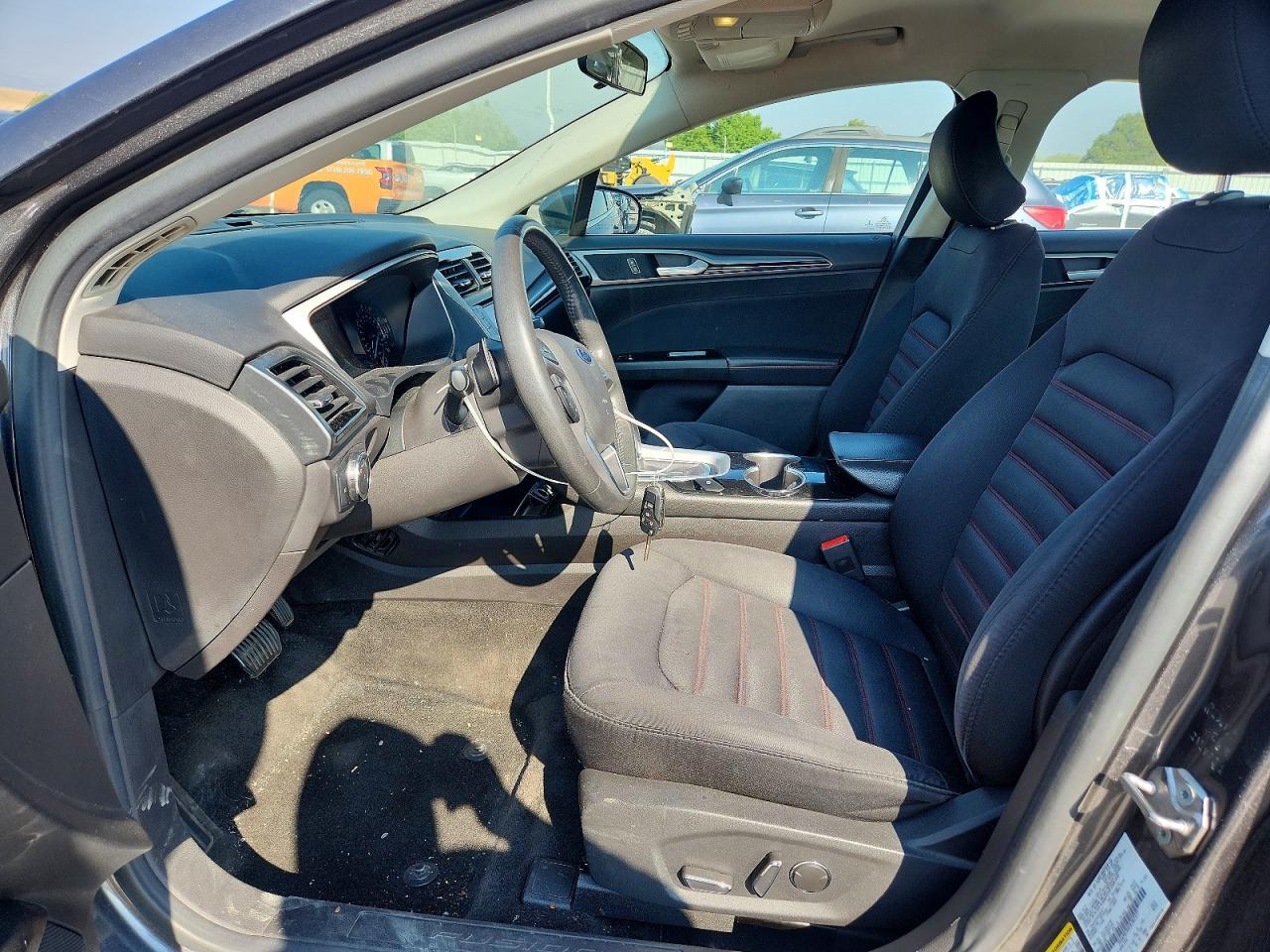 2015 Ford Fusion Se Gray vin: 3FA6P0T99FR282377