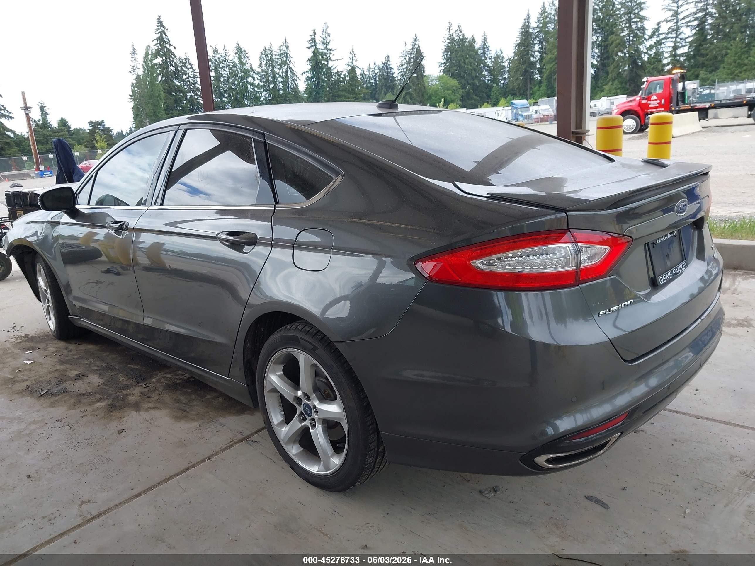 2016 Ford Fusion Se Gray vin: 3FA6P0T99GR285989
