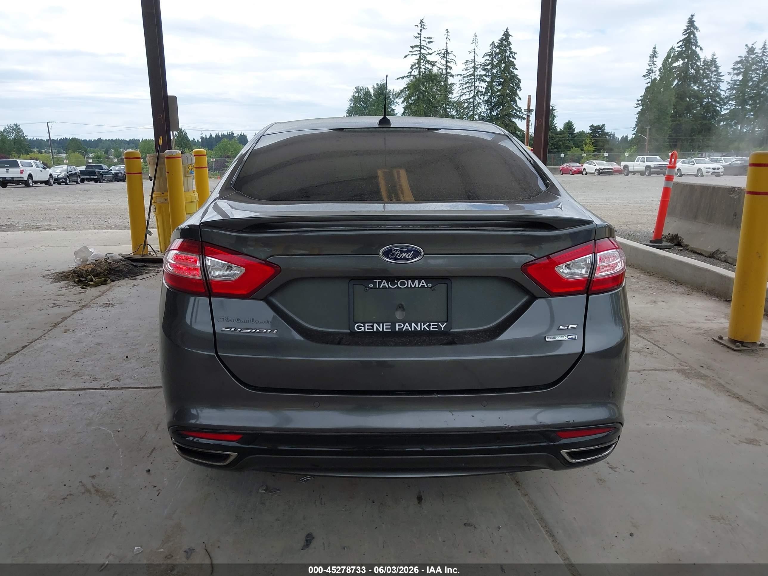 2016 Ford Fusion Se Gray vin: 3FA6P0T99GR285989