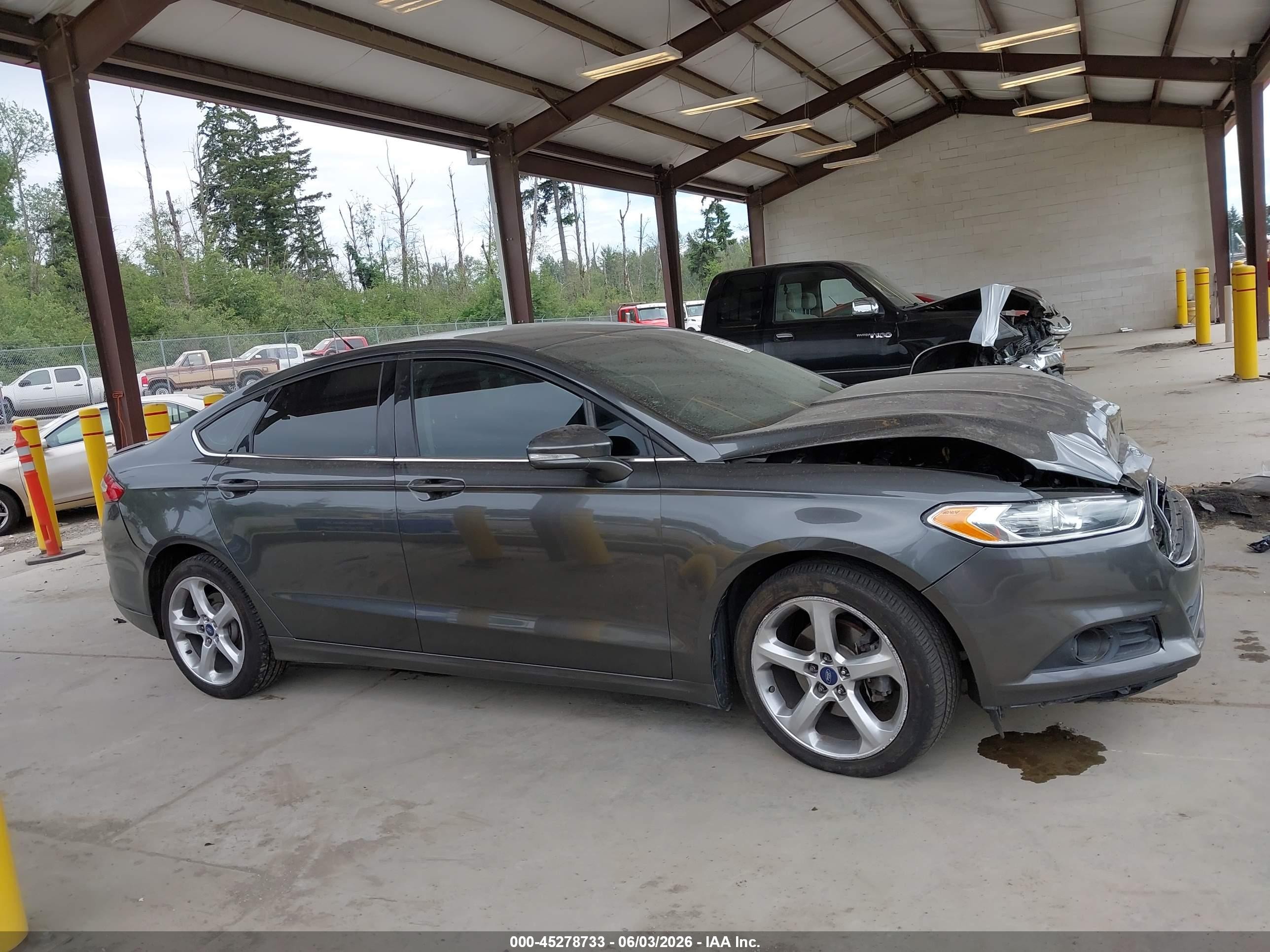 2016 Ford Fusion Se Gray vin: 3FA6P0T99GR285989