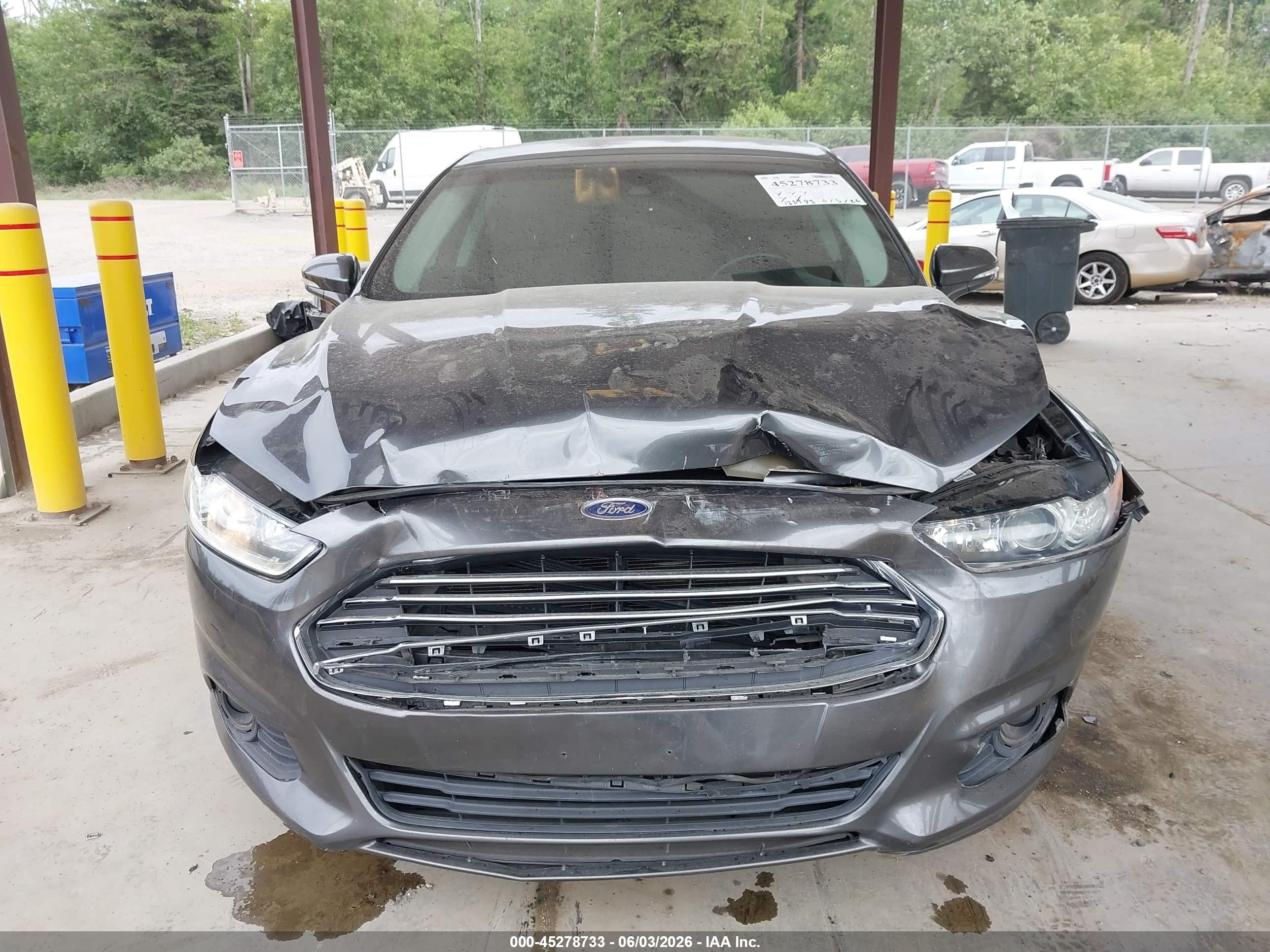 2016 Ford Fusion Se Gray vin: 3FA6P0T99GR285989