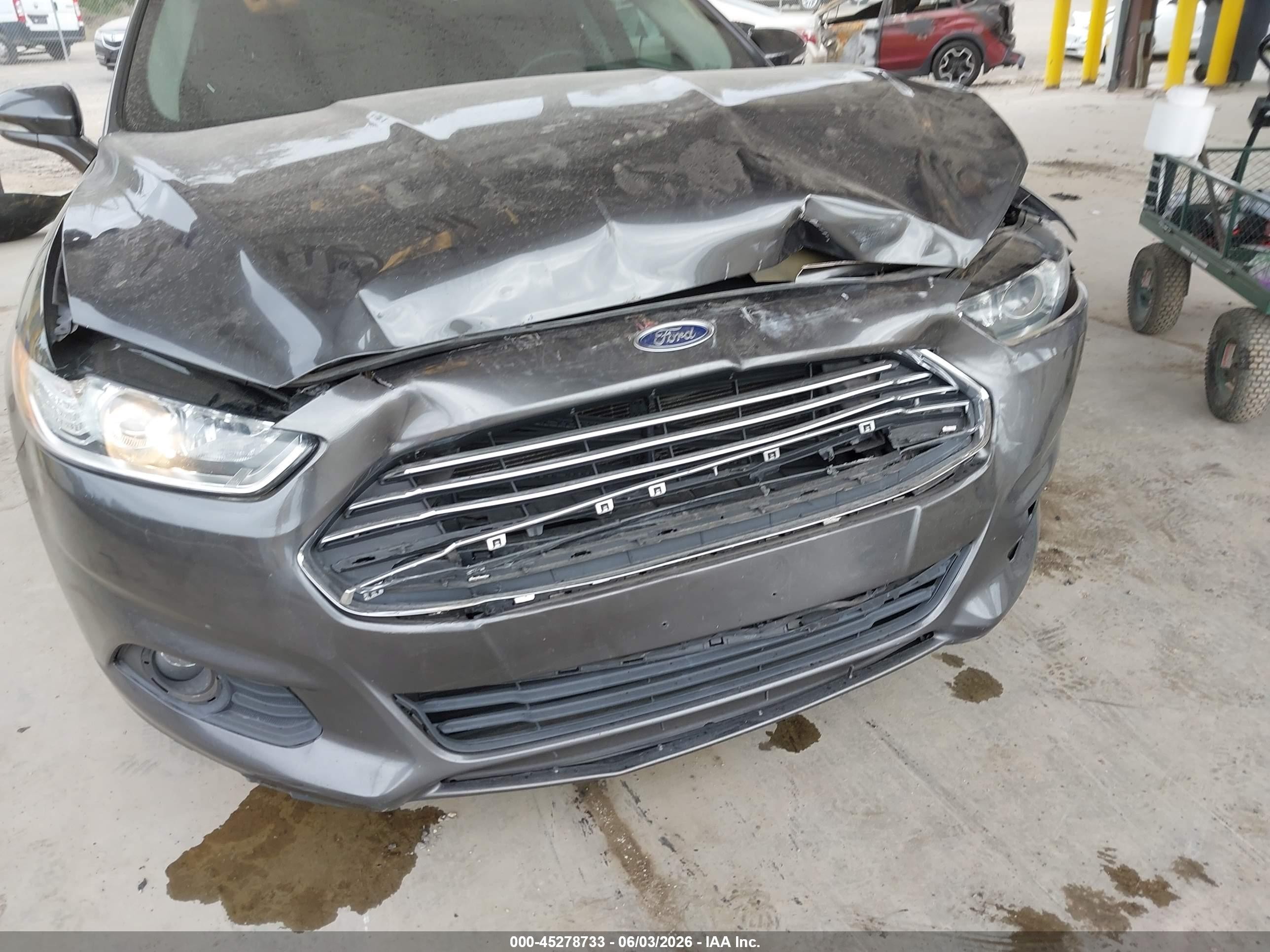 2016 Ford Fusion Se Gray vin: 3FA6P0T99GR285989