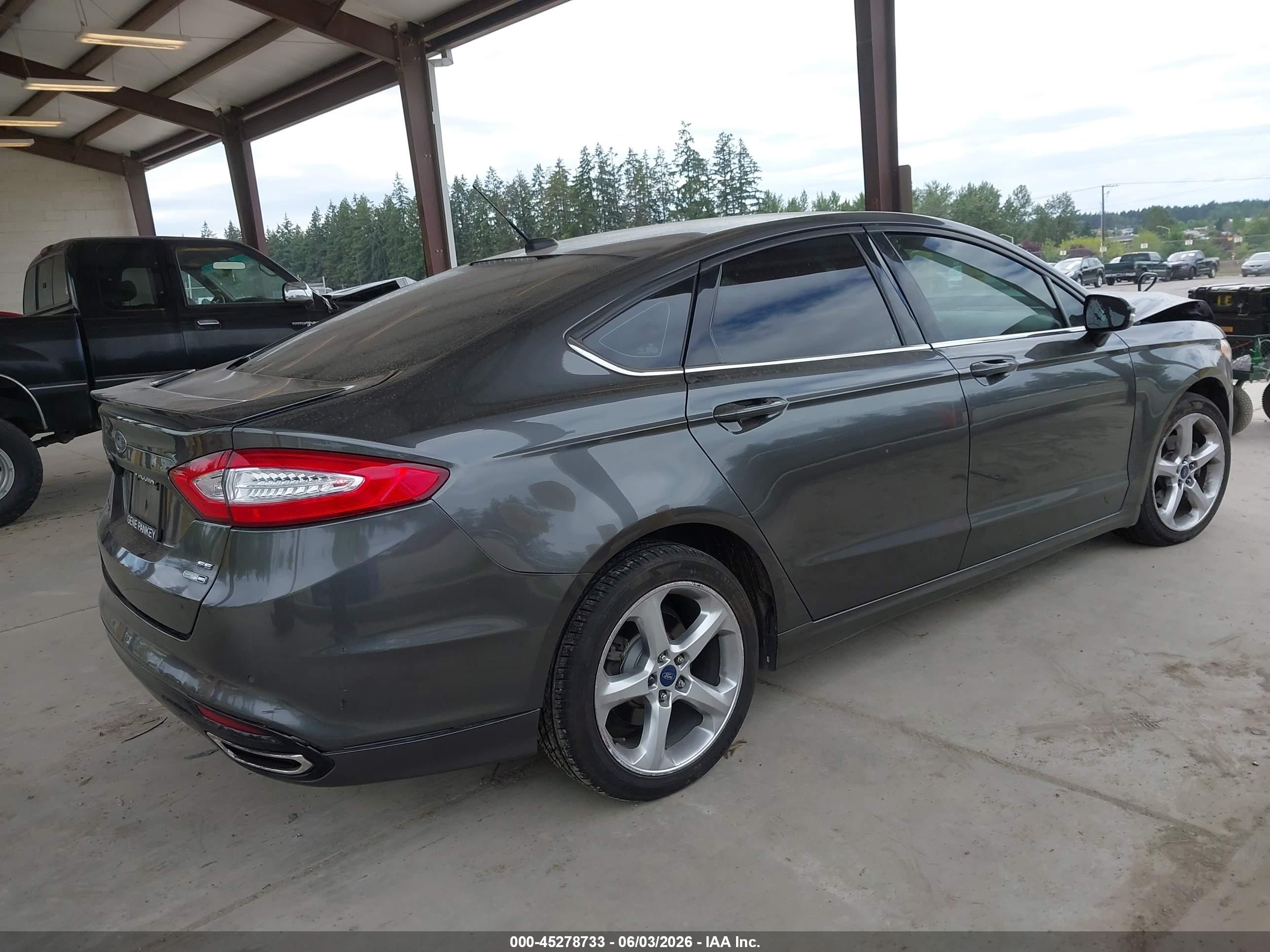 2016 Ford Fusion Se Gray vin: 3FA6P0T99GR285989