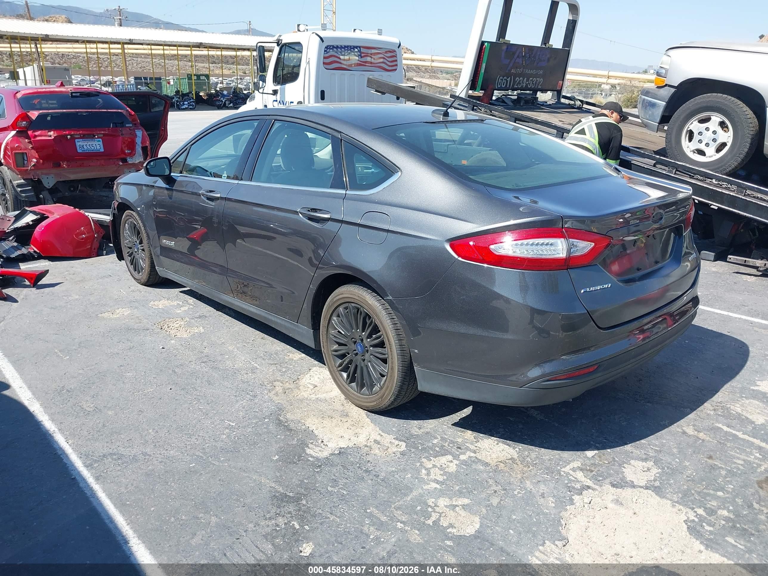 2015 Ford Fusion Hybrid S Серый vin: 3FA6P0UU0FR161000