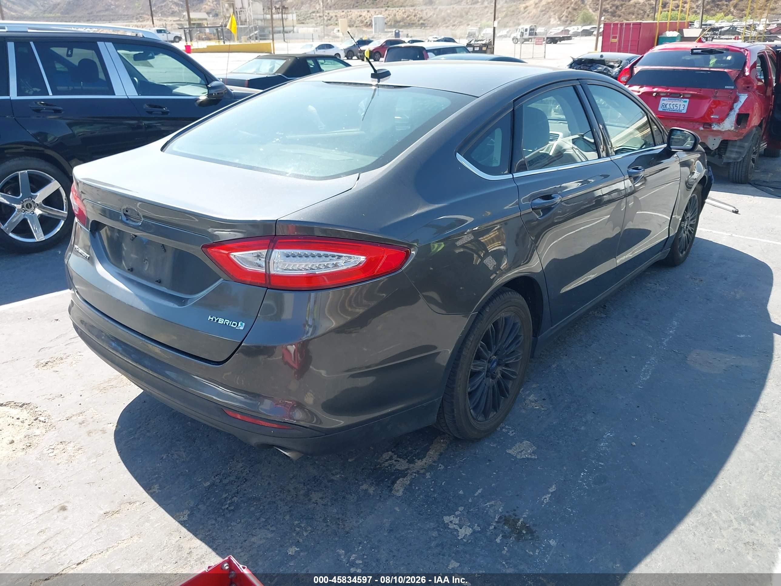 2015 Ford Fusion Hybrid S Серый vin: 3FA6P0UU0FR161000