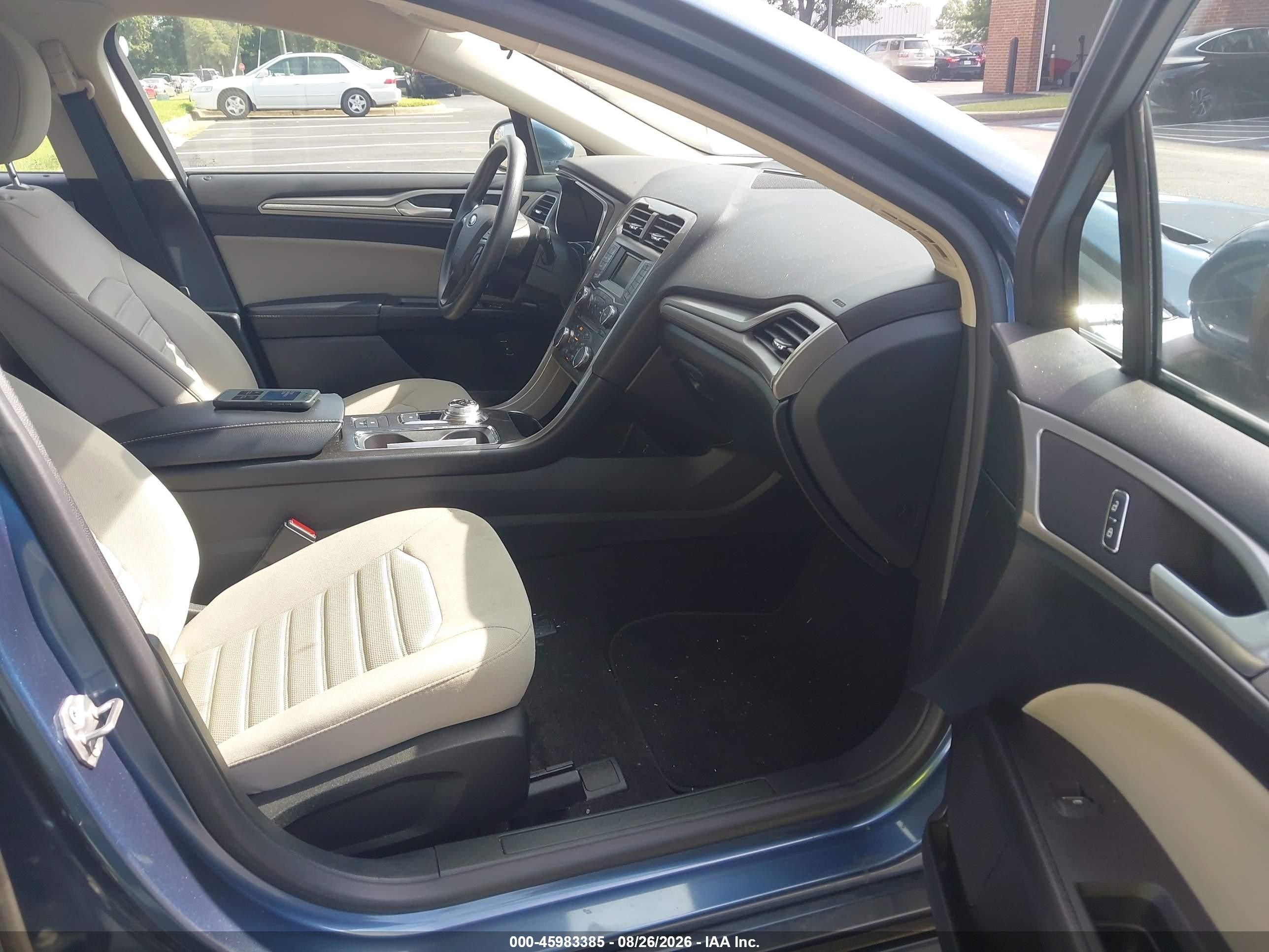 2018 Ford Fusion Hybrid S Blue vin: 3FA6P0UU0JR278875
