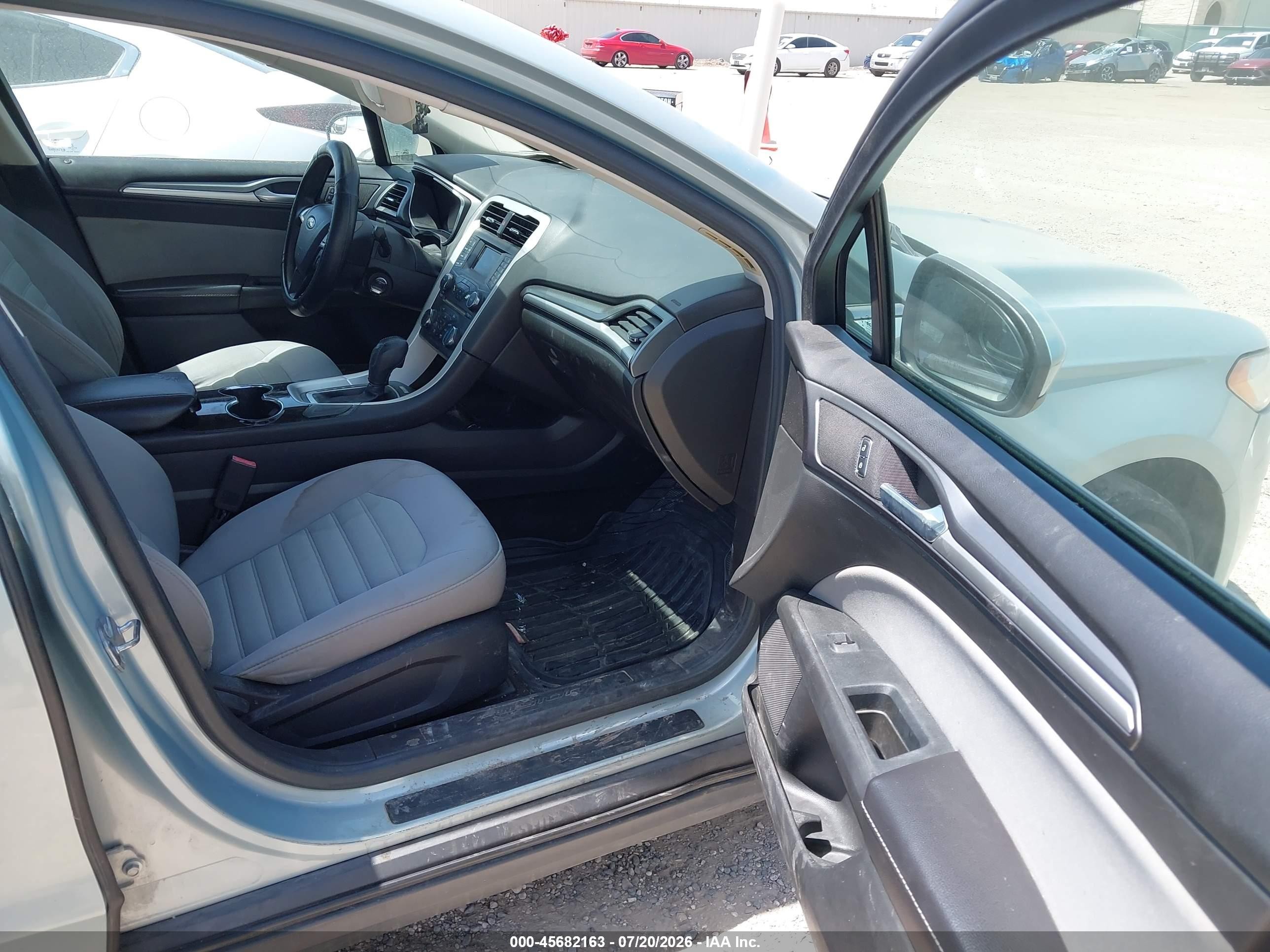 2014 Ford Fusion Hybrid S Green vin: 3FA6P0UU1ER368719