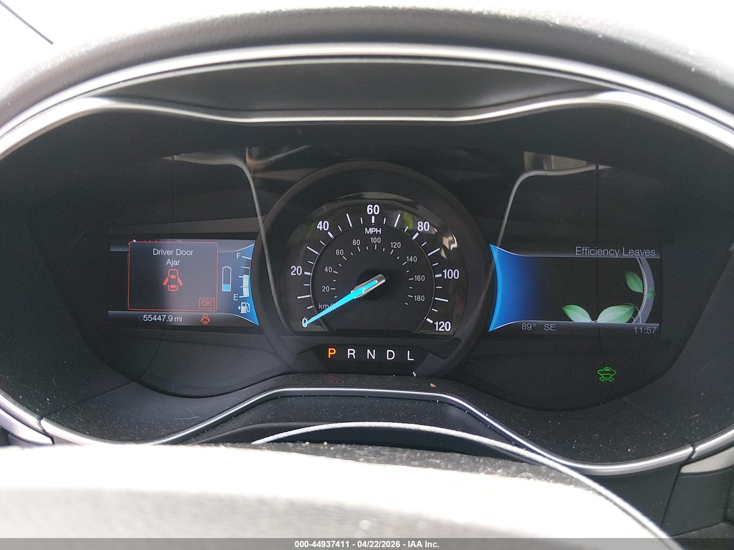 2014 Ford Fusion Hybrid S White vin: 3FA6P0UU1ER368803