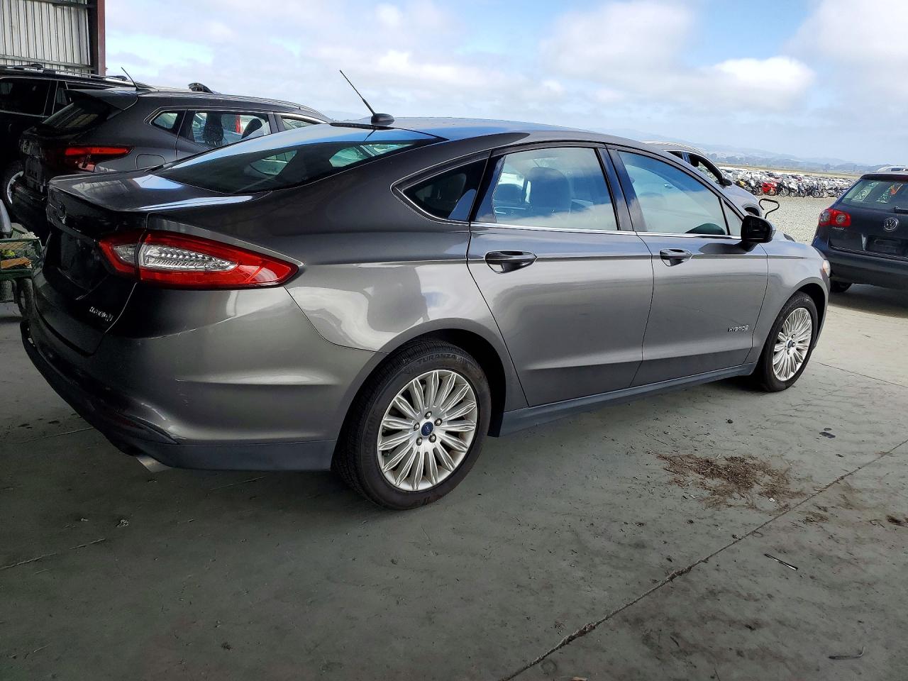 2014 Ford Fusion S Hybrid Charcoal vin: 3FA6P0UU1ER368896