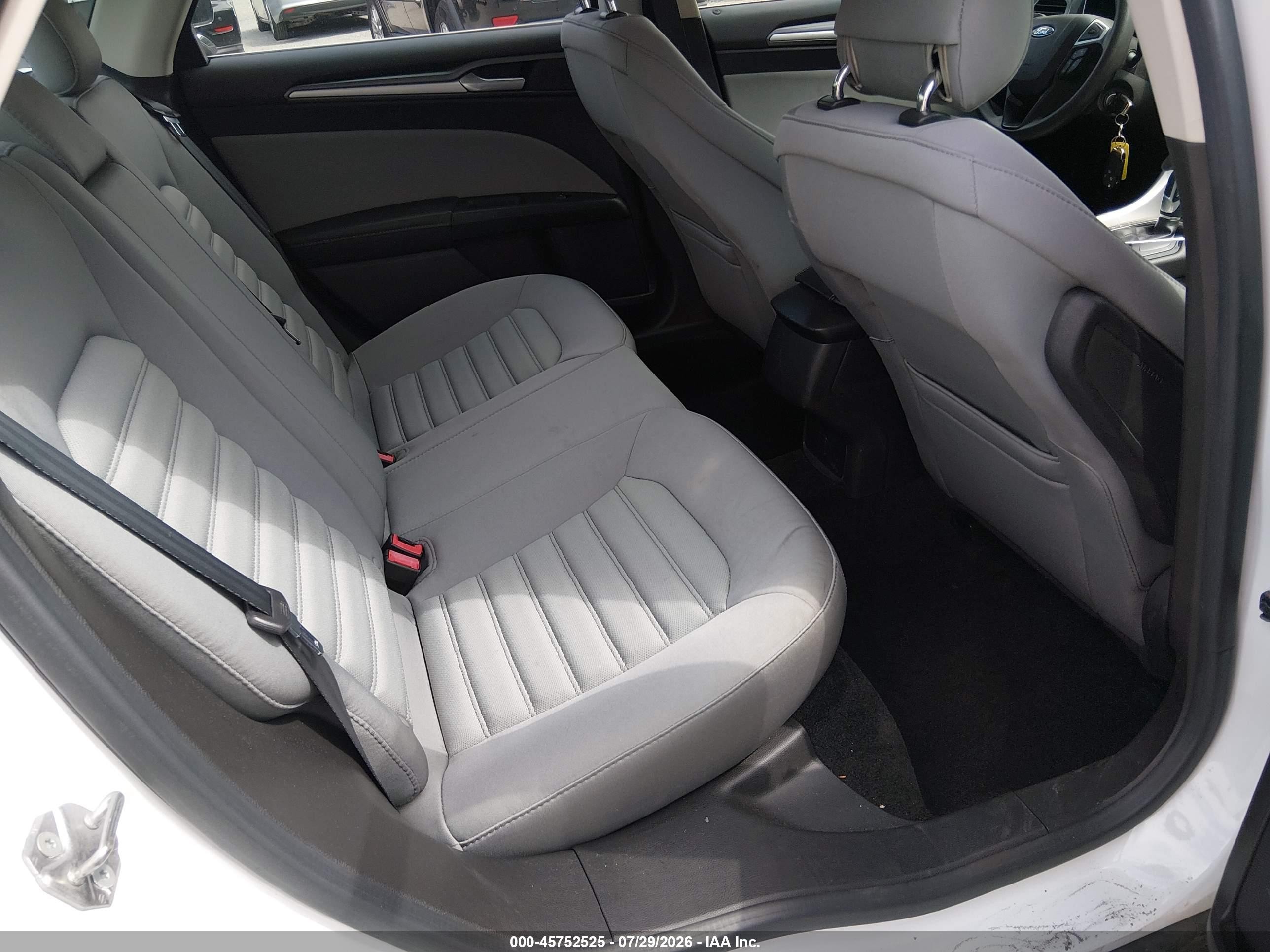 2014 Ford Fusion Hybrid S White vin: 3FA6P0UU2ER368664
