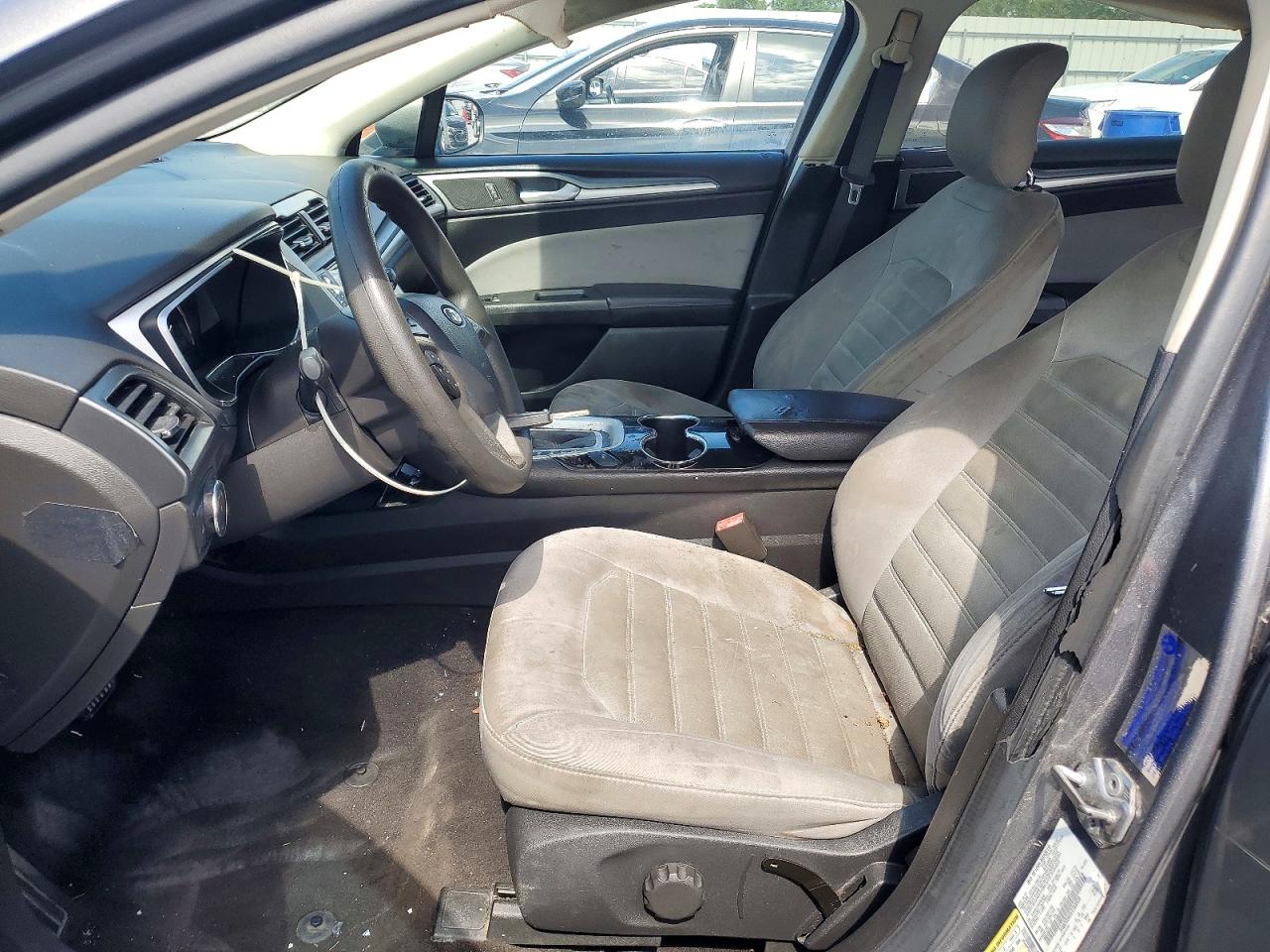 2014 Ford Fusion S Hybrid Gray vin: 3FA6P0UU2ER368938