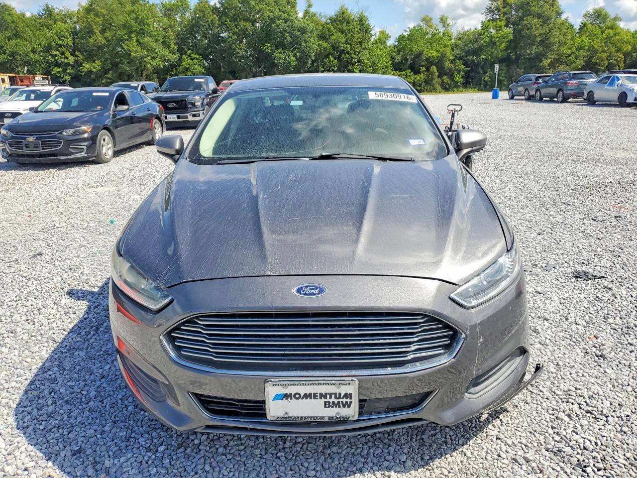 2014 Ford Fusion S Hybrid Gray vin: 3FA6P0UU2ER368938
