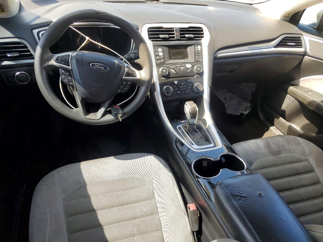 2014 Ford Fusion S Hybrid Gray vin: 3FA6P0UU2ER368938