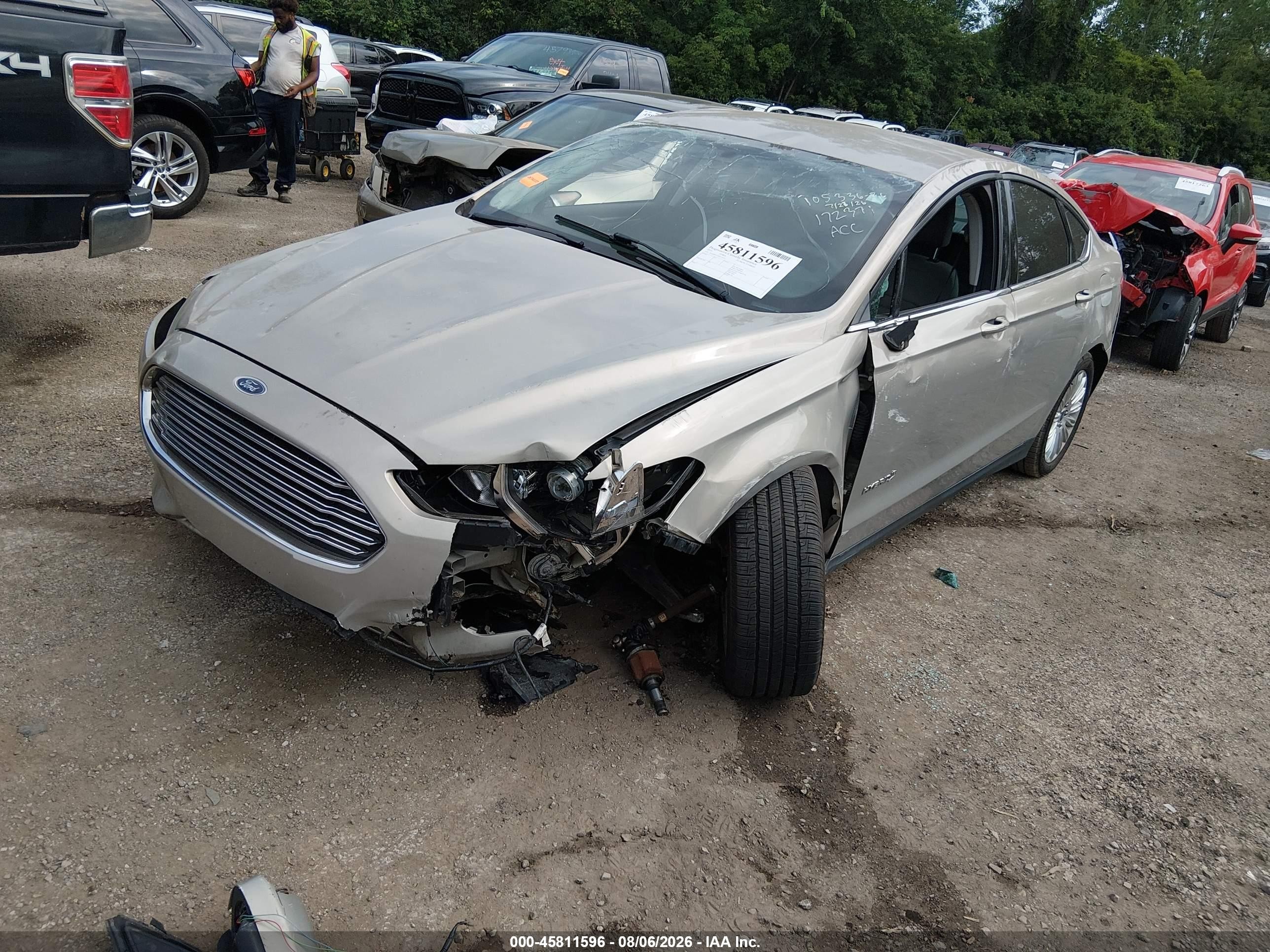 2015 Ford Fusion Hybrid S Champagne vin: 3FA6P0UU2FR172371