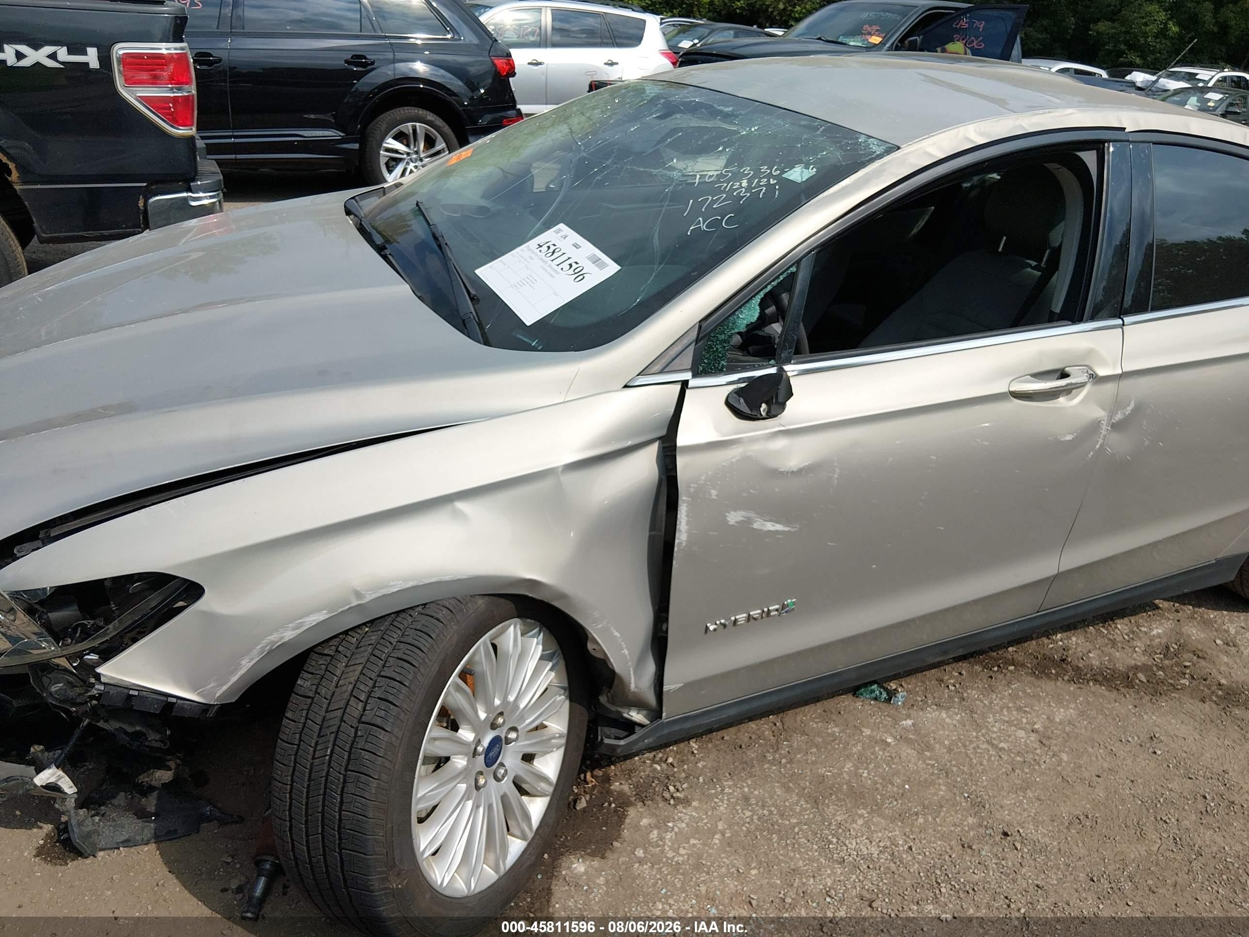 2015 Ford Fusion Hybrid S Champagne vin: 3FA6P0UU2FR172371