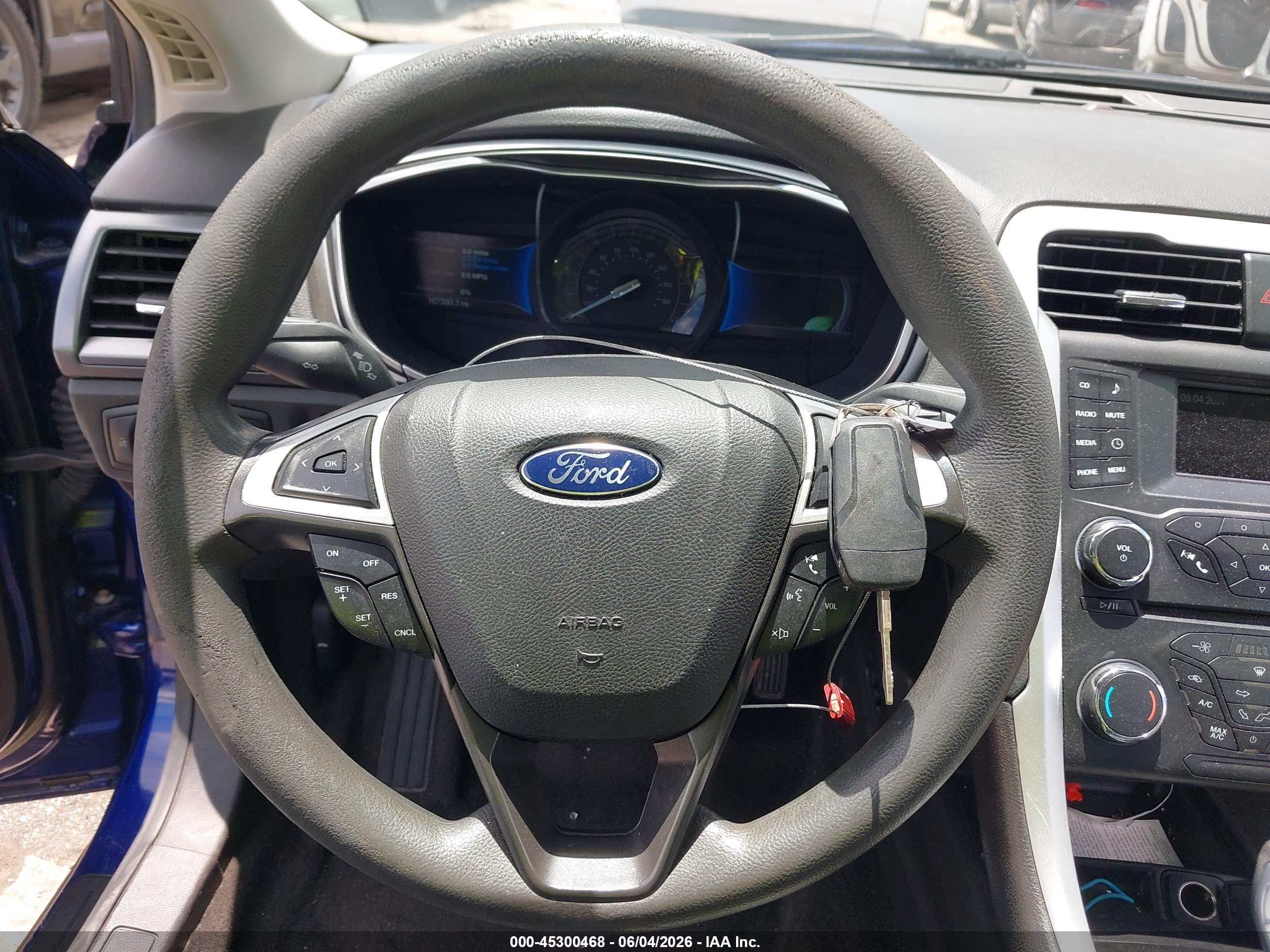 2015 Ford Fusion Hybrid S Blue vin: 3FA6P0UU2FR267173
