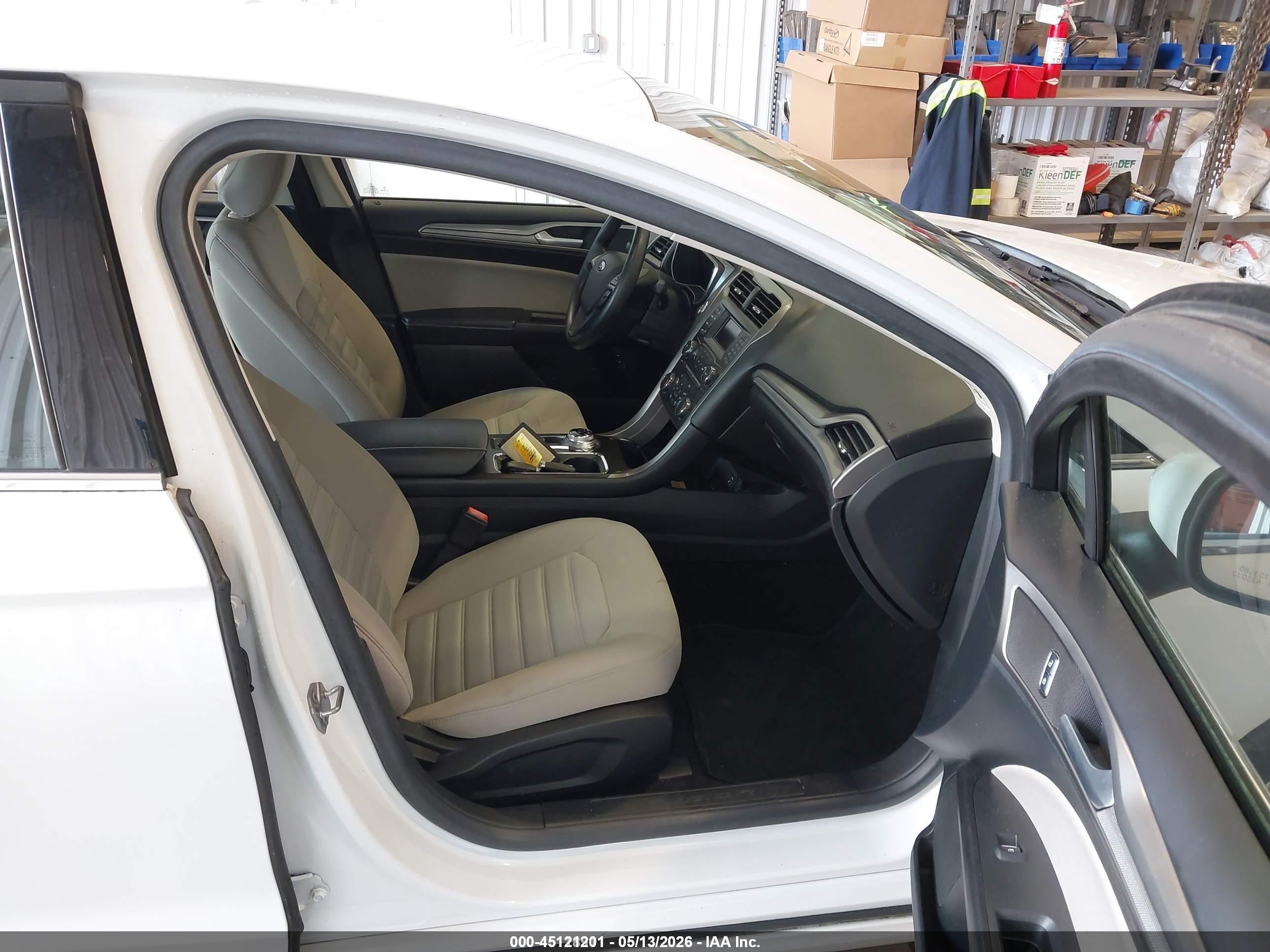2018 Ford Fusion Hybrid S White vin: 3FA6P0UU2JR122272