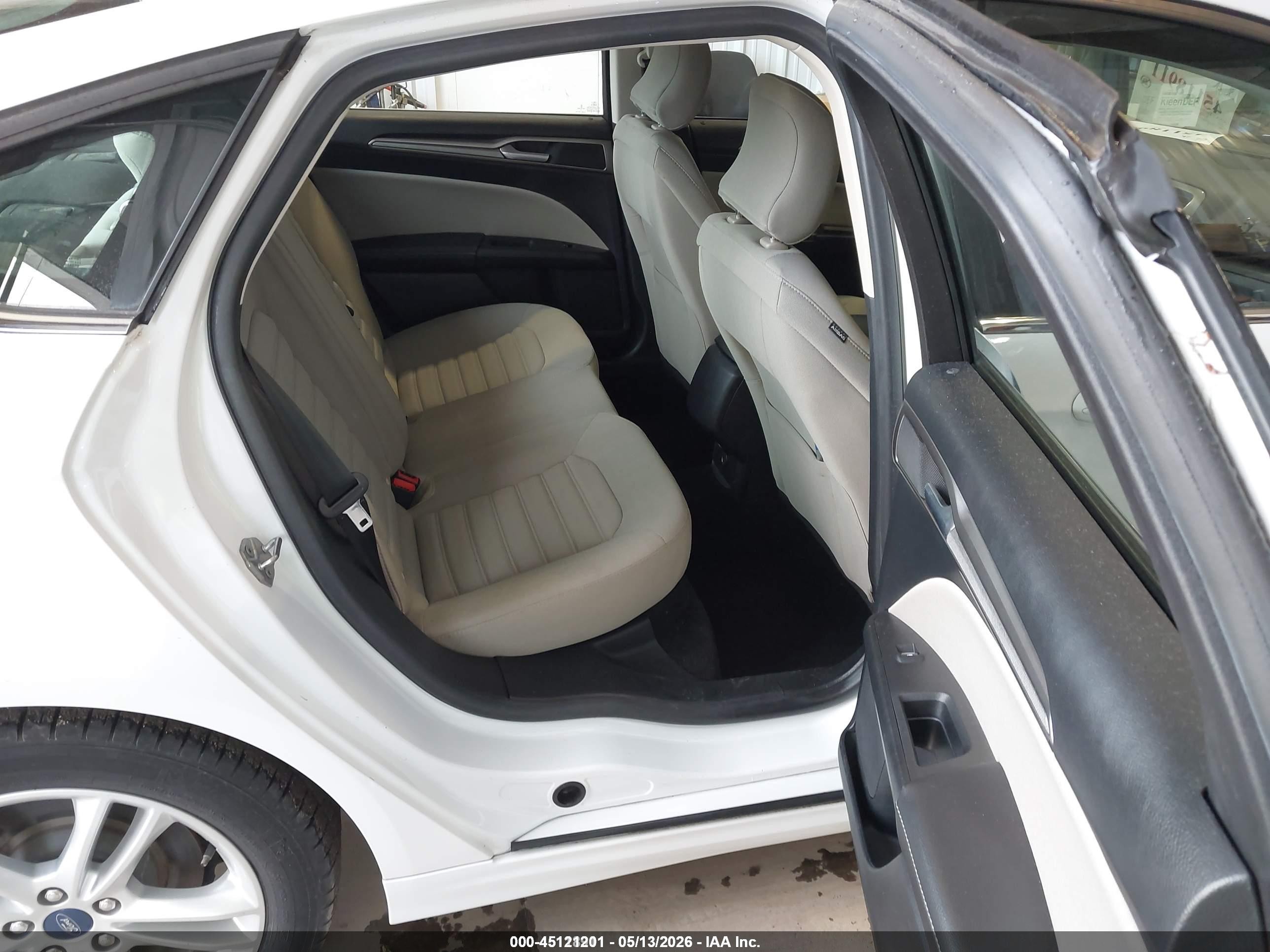 2018 Ford Fusion Hybrid S White vin: 3FA6P0UU2JR122272