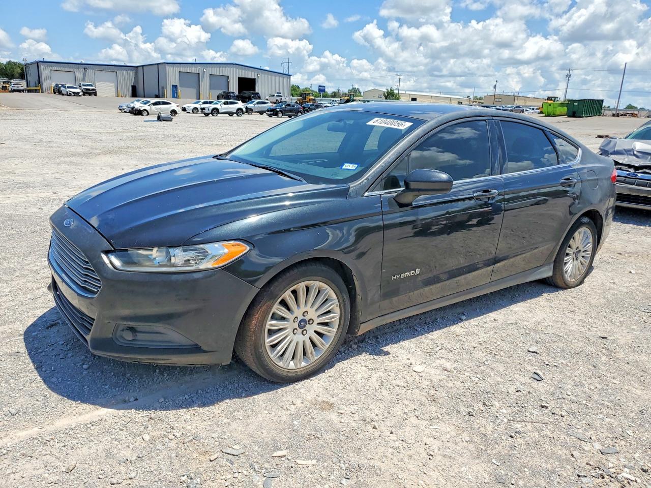 2015 Ford Fusion S Hybrid Black vin: 3FA6P0UU3FR139976