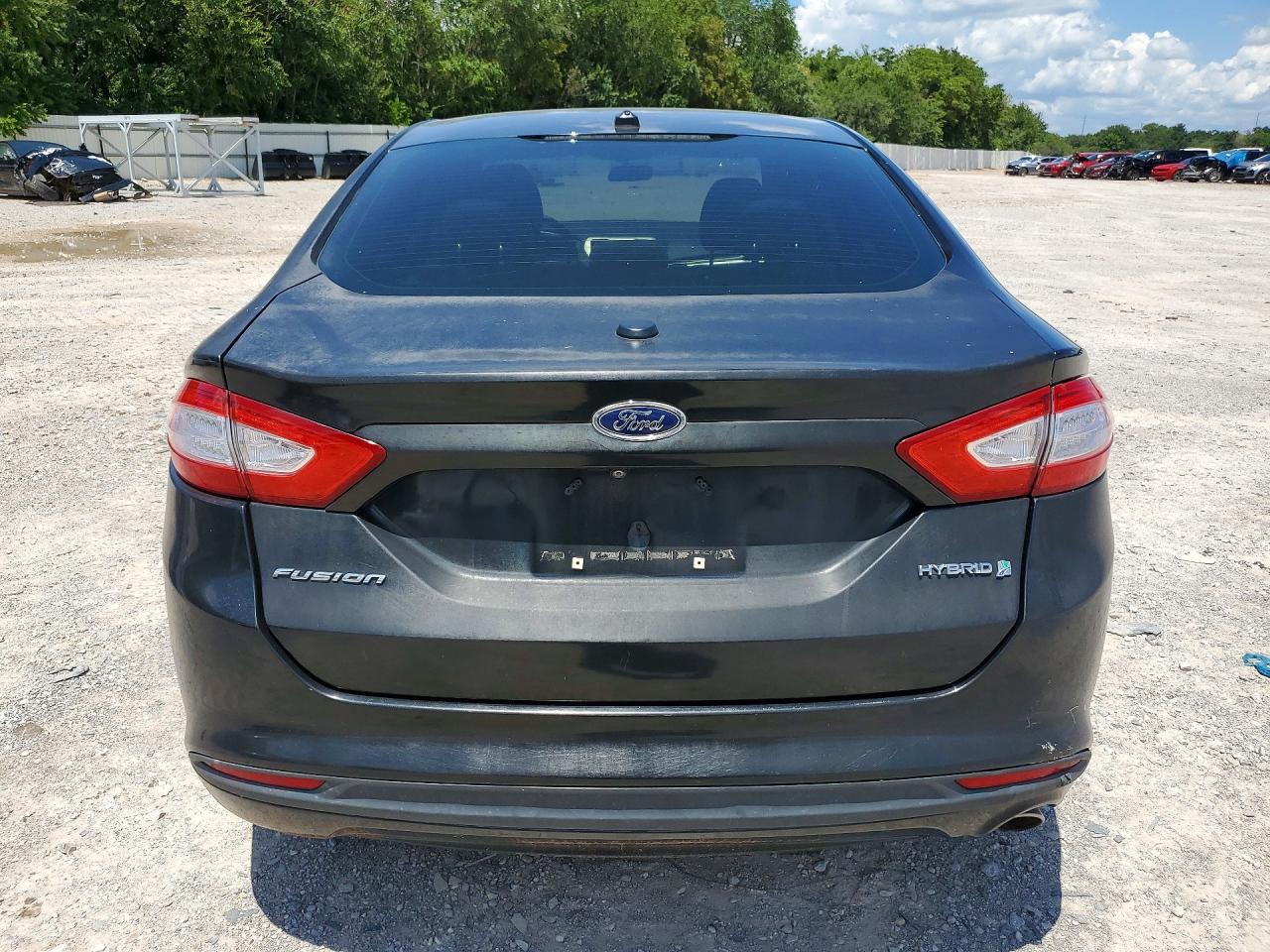 2015 Ford Fusion S Hybrid Black vin: 3FA6P0UU3FR139976