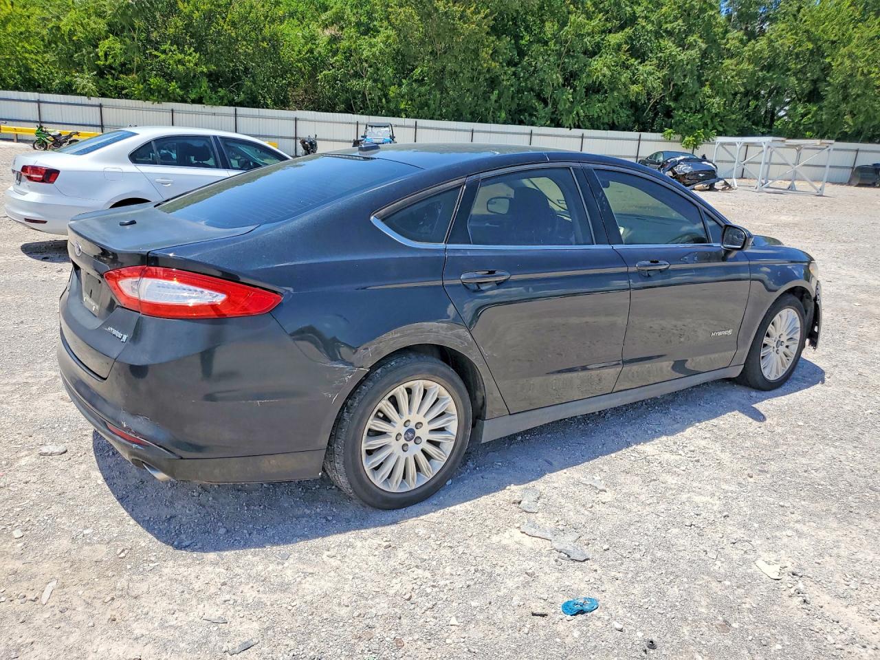 2015 Ford Fusion S Hybrid Black vin: 3FA6P0UU3FR139976