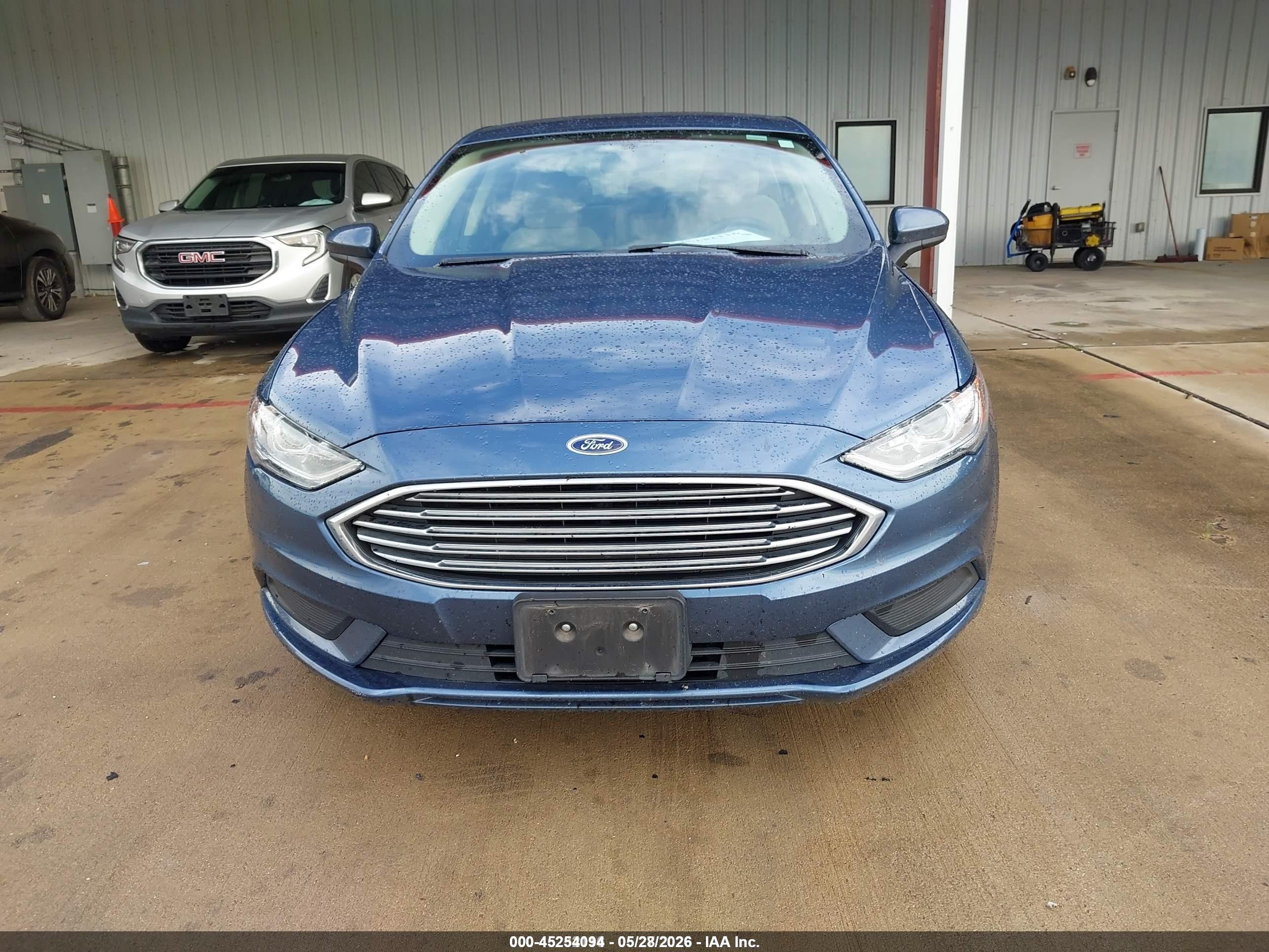 2018 Ford Fusion Hybrid S Blue vin: 3FA6P0UU3JR209470