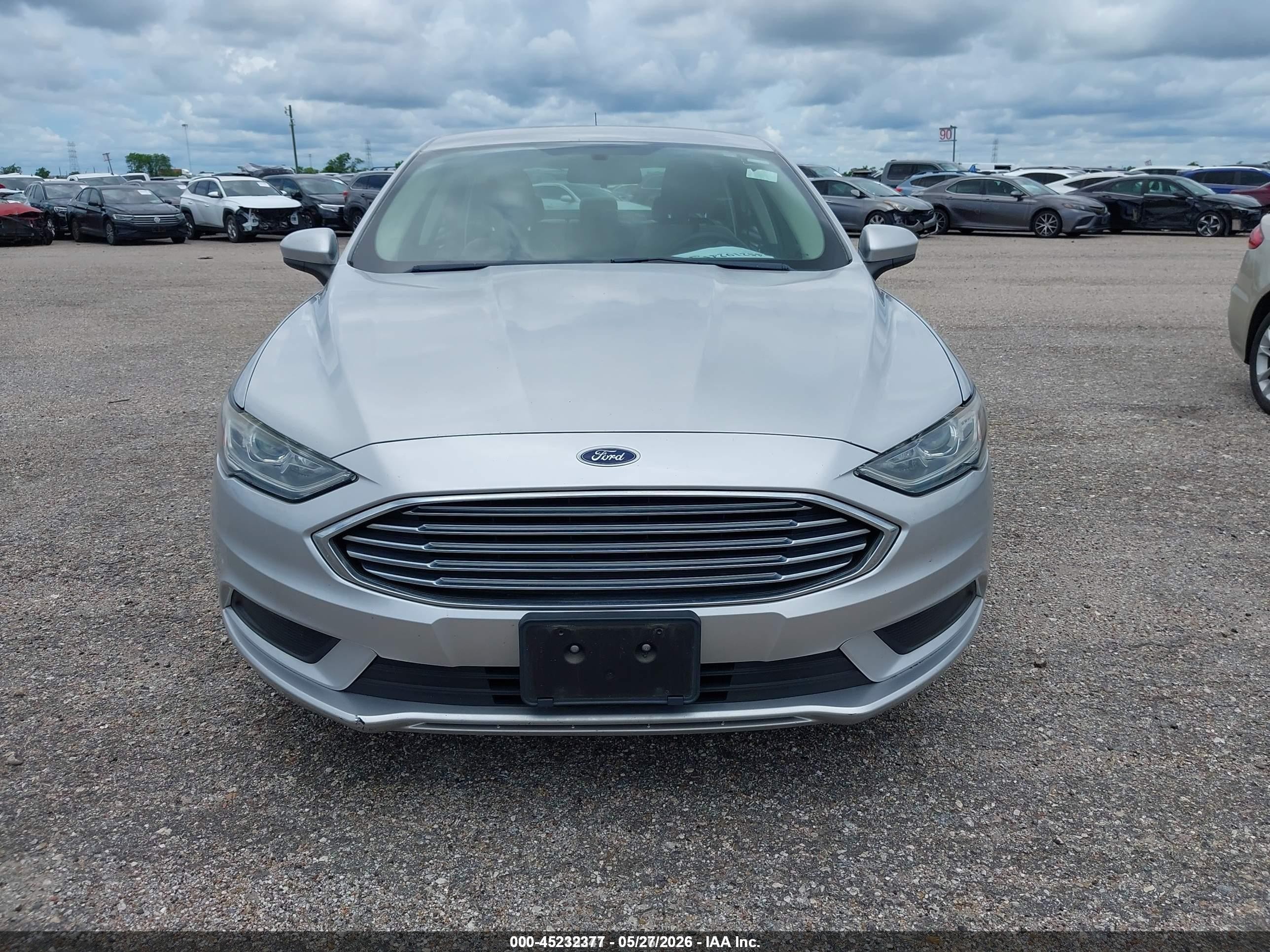 2018 Ford Fusion Hybrid S Silver vin: 3FA6P0UU3JR261648