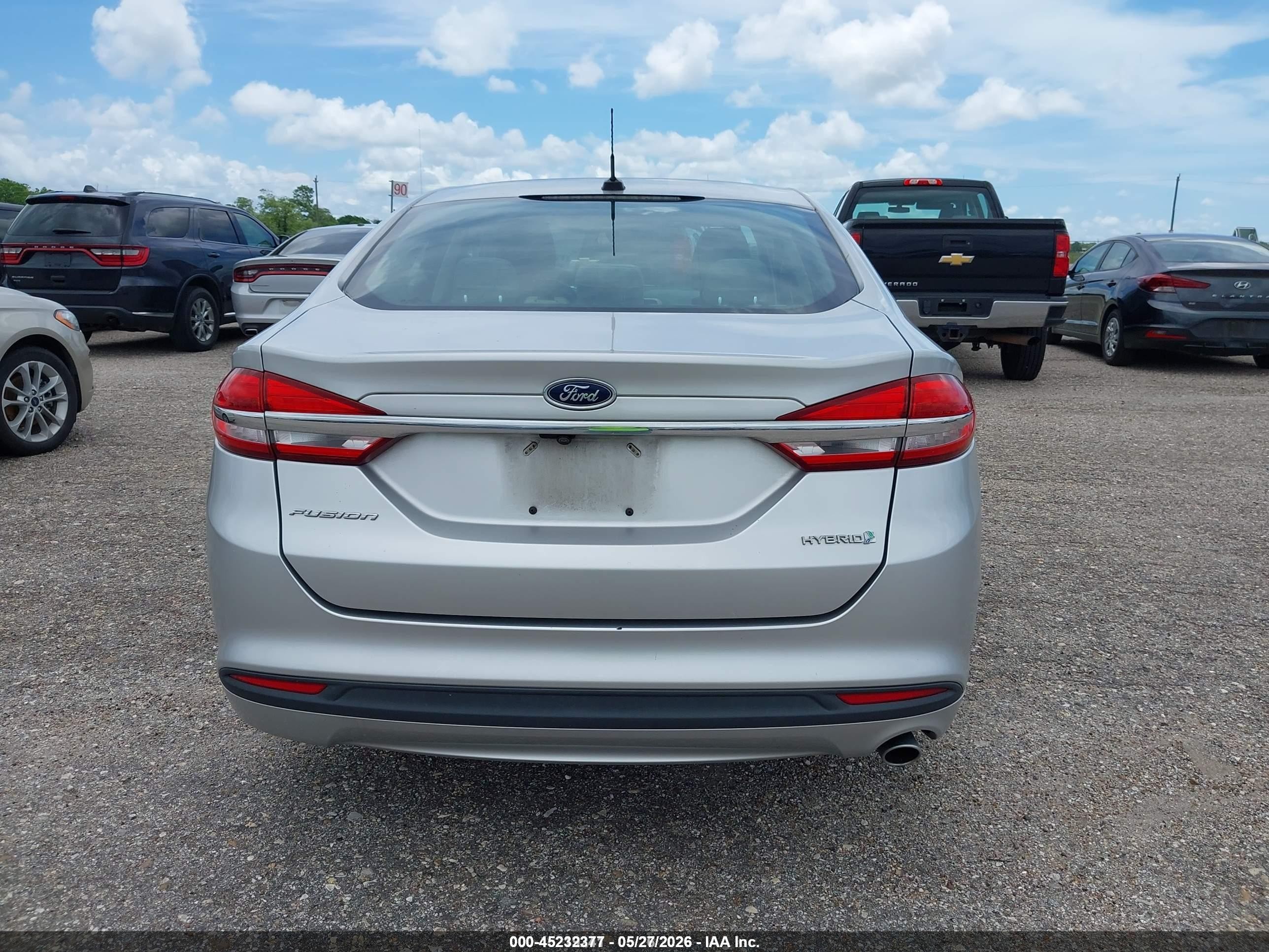2018 Ford Fusion Hybrid S Silver vin: 3FA6P0UU3JR261648