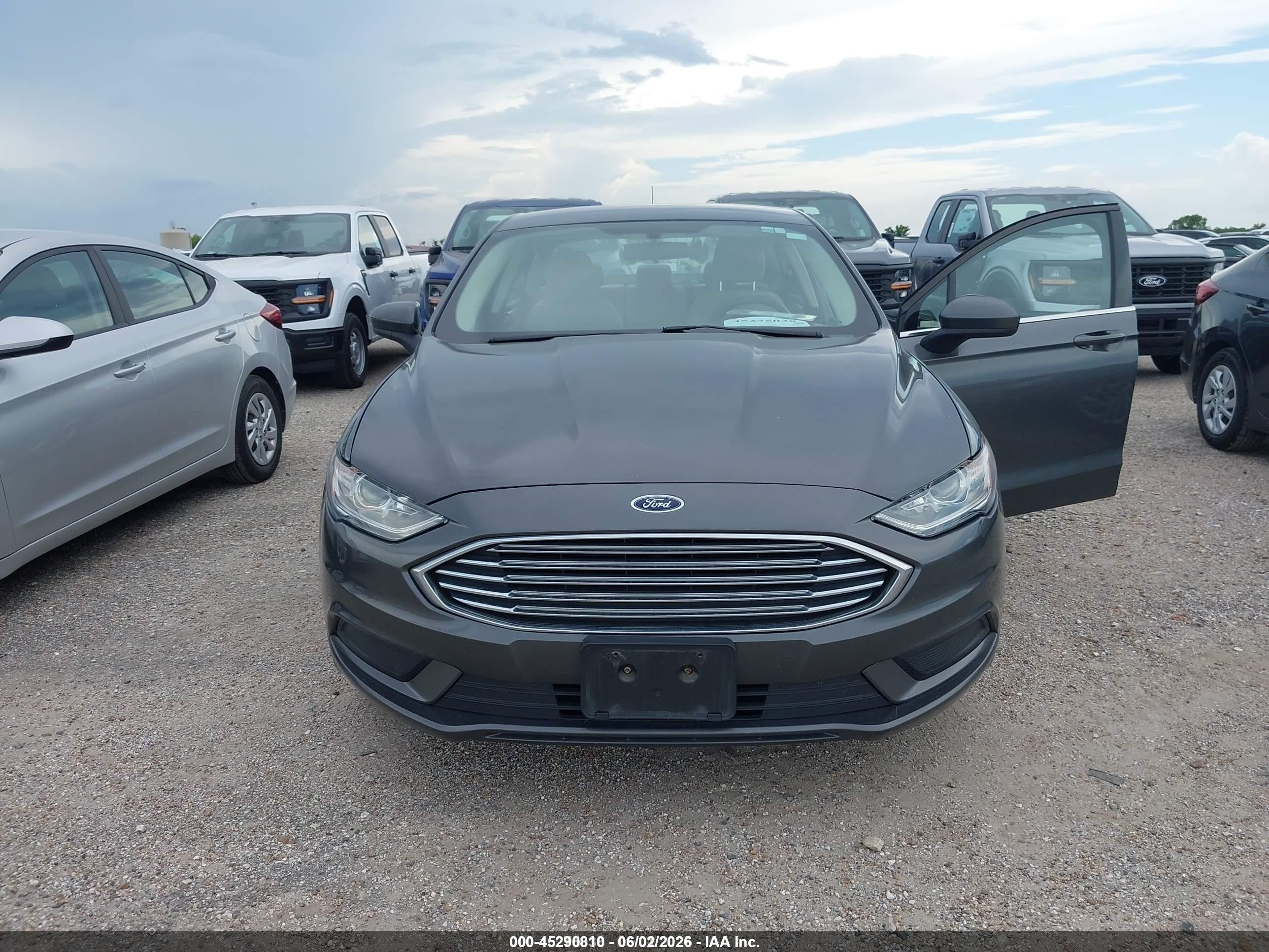2018 Ford Fusion Hybrid S Gray vin: 3FA6P0UU3JR278854
