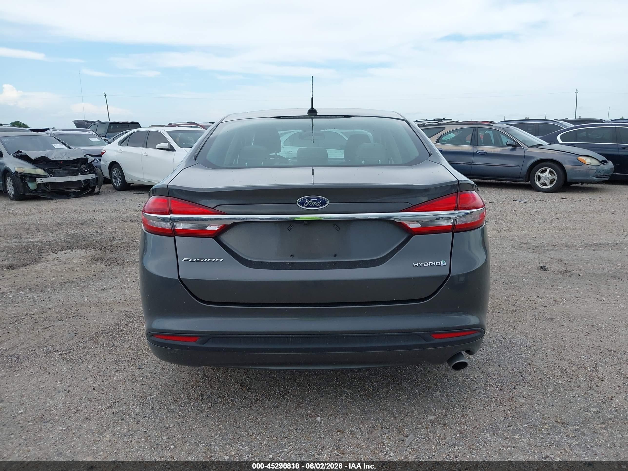 2018 Ford Fusion Hybrid S Gray vin: 3FA6P0UU3JR278854