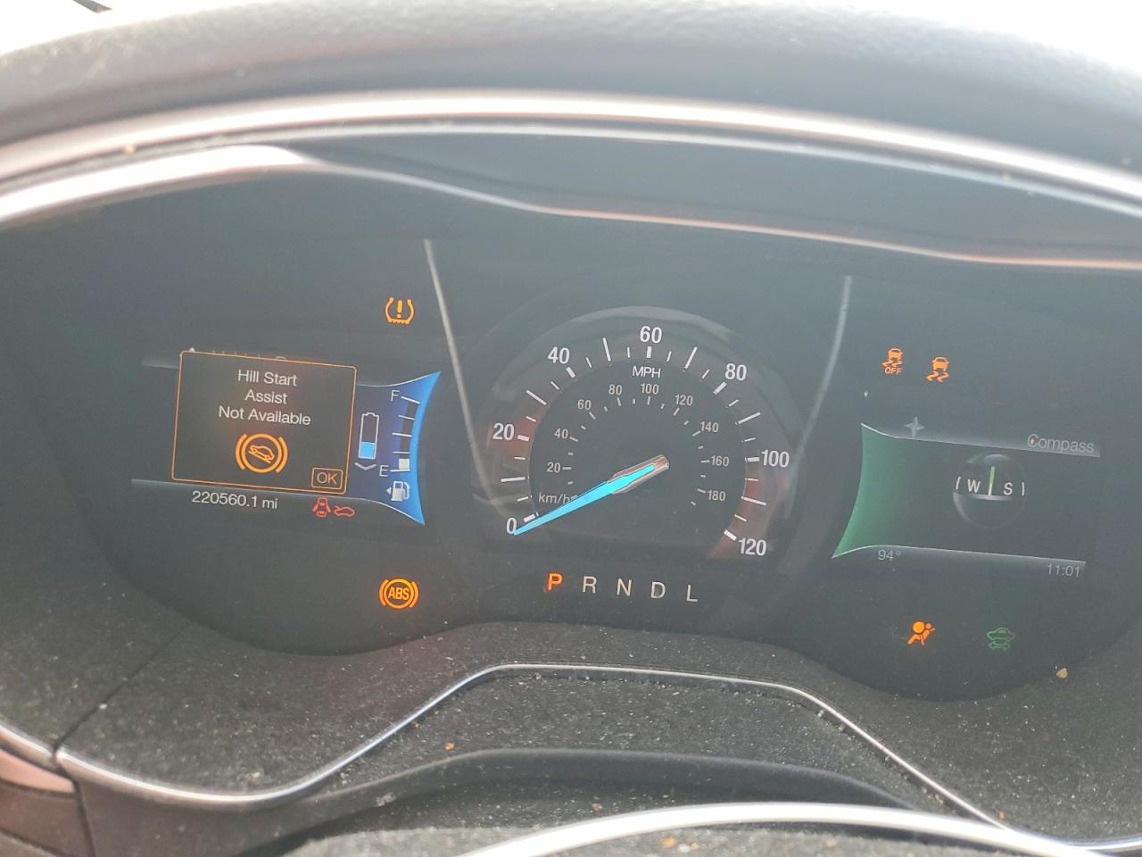 2014 Ford Fusion S Hybrid Blue vin: 3FA6P0UU4ER131187