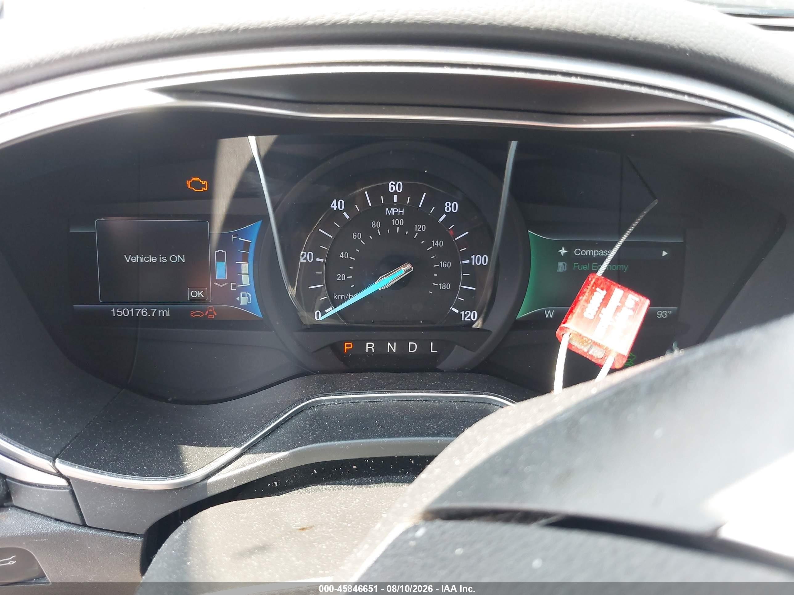 2015 Ford Fusion Hybrid S White vin: 3FA6P0UU4FR167396