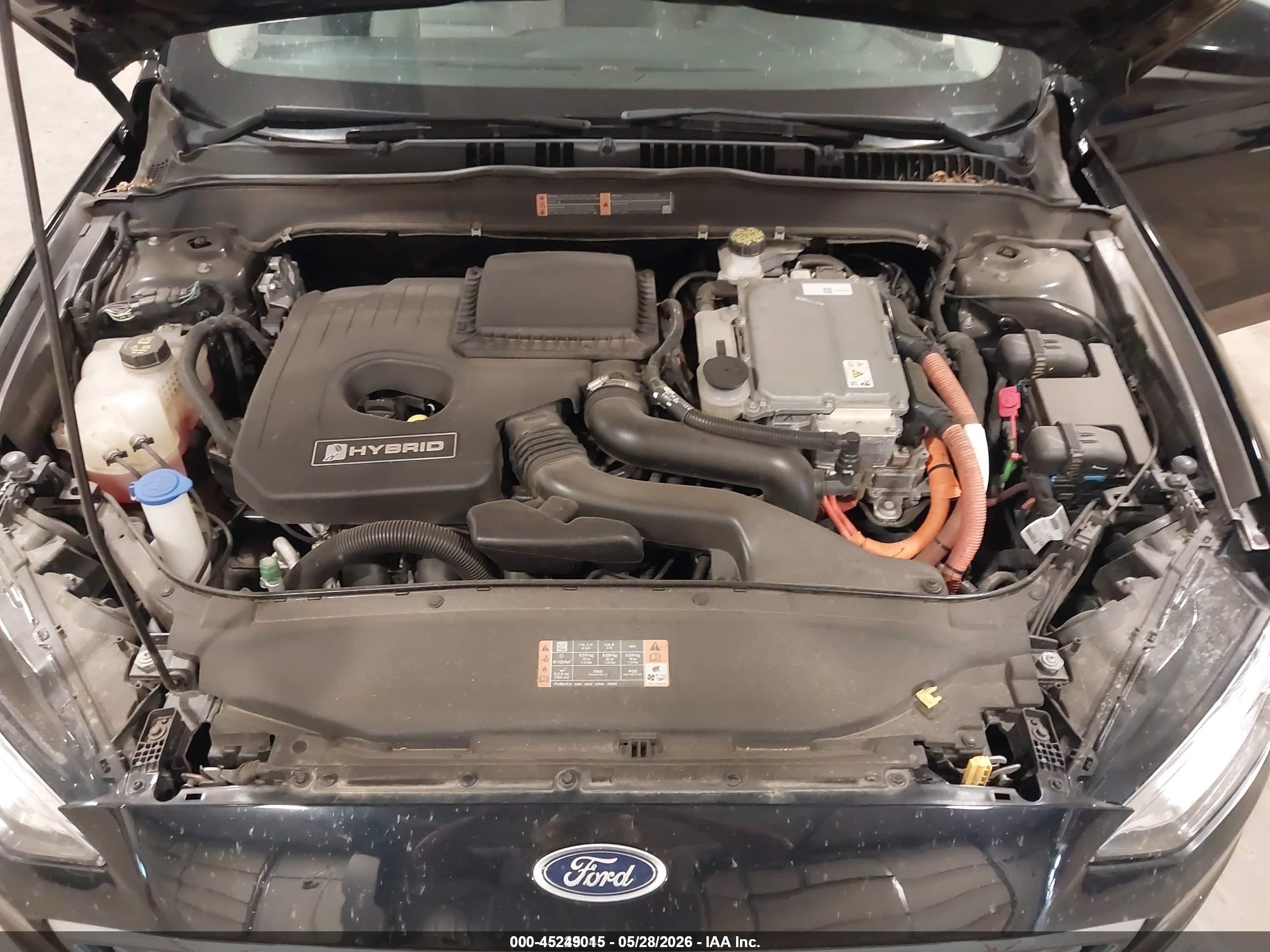 2018 Ford Fusion Hybrid S Black vin: 3FA6P0UU4JR122631
