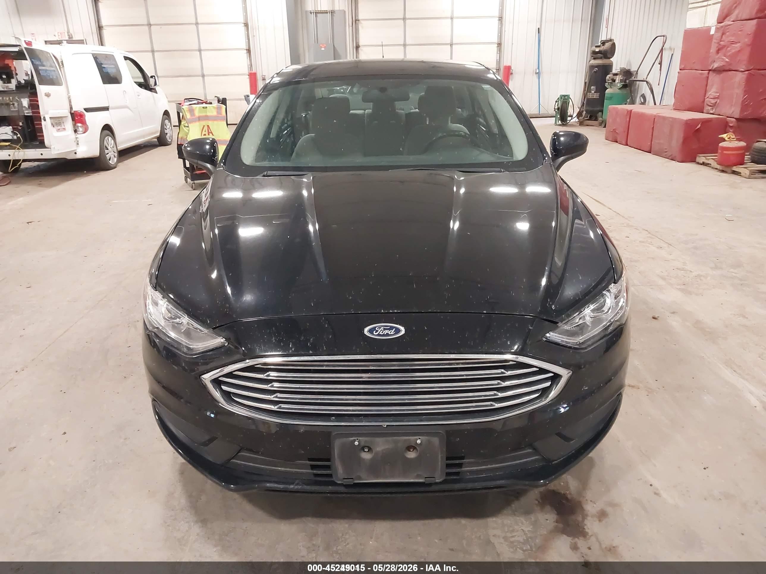 2018 Ford Fusion Hybrid S Black vin: 3FA6P0UU4JR122631