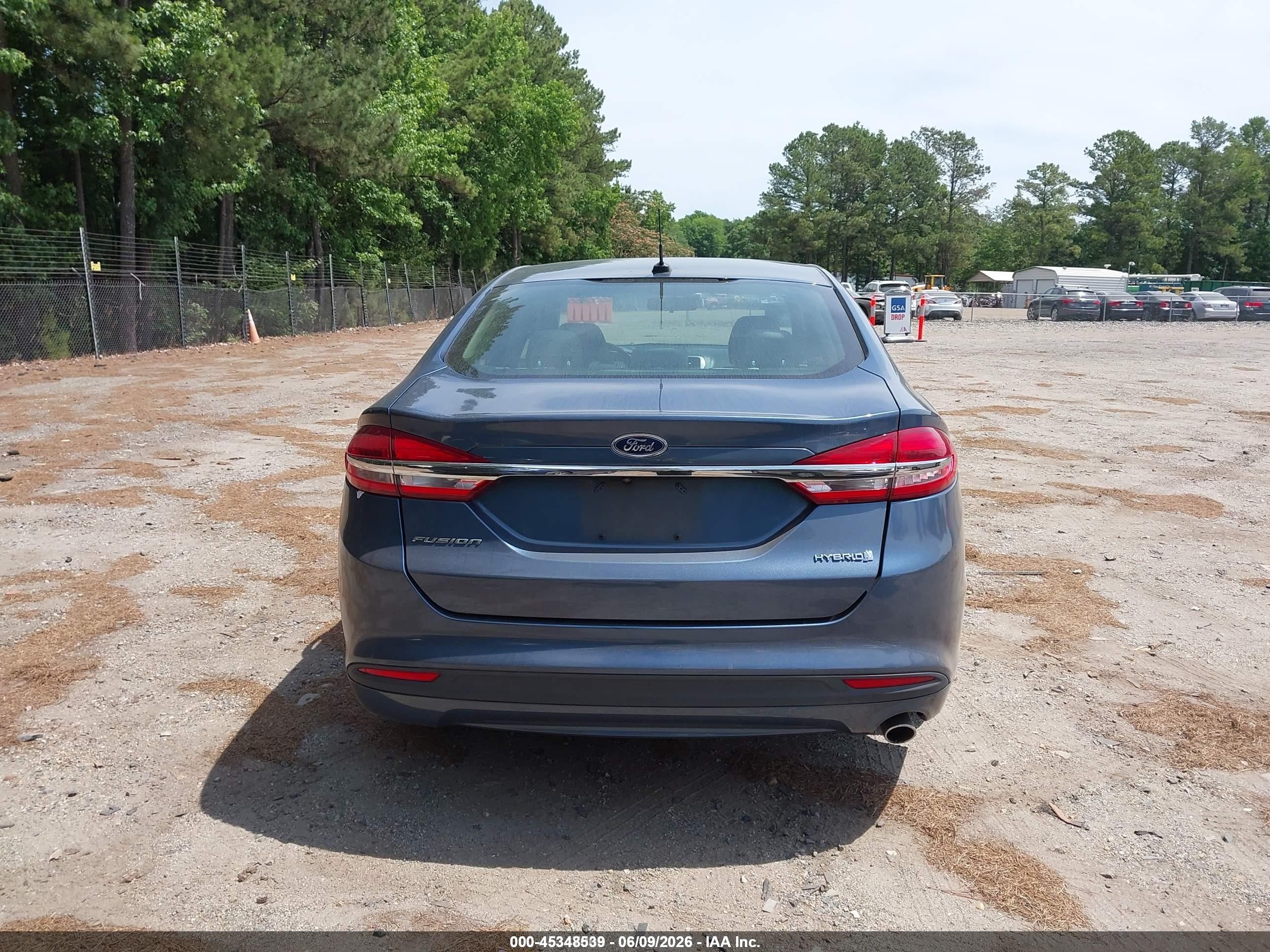2018 Ford Fusion Hybrid S Синий vin: 3FA6P0UU4JR278961