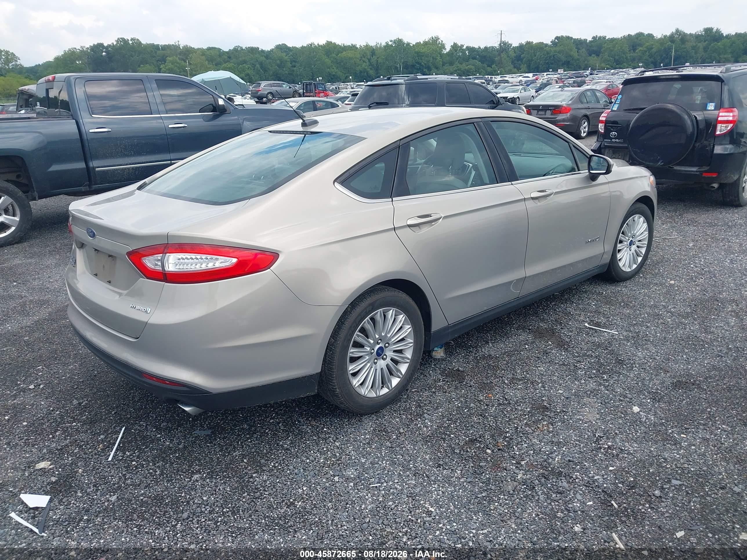 2015 Ford Fusion Hybrid S Gold vin: 3FA6P0UU5FR149473