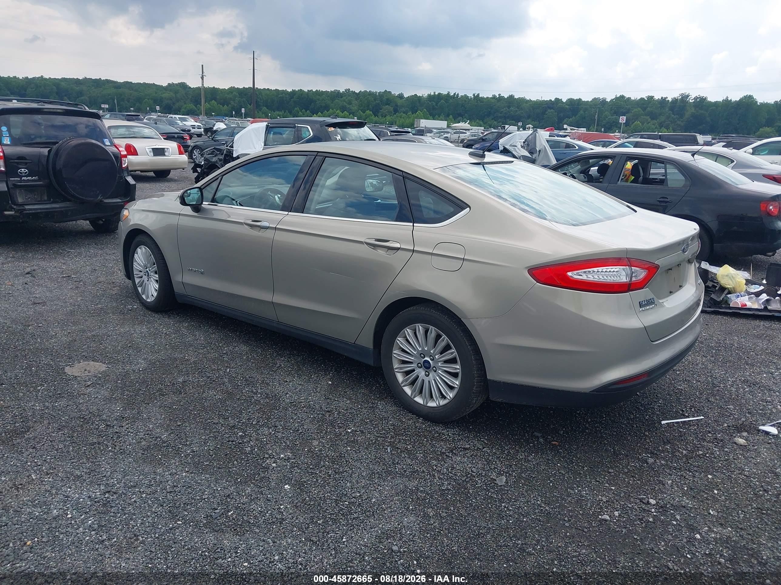 2015 Ford Fusion Hybrid S Gold vin: 3FA6P0UU5FR149473